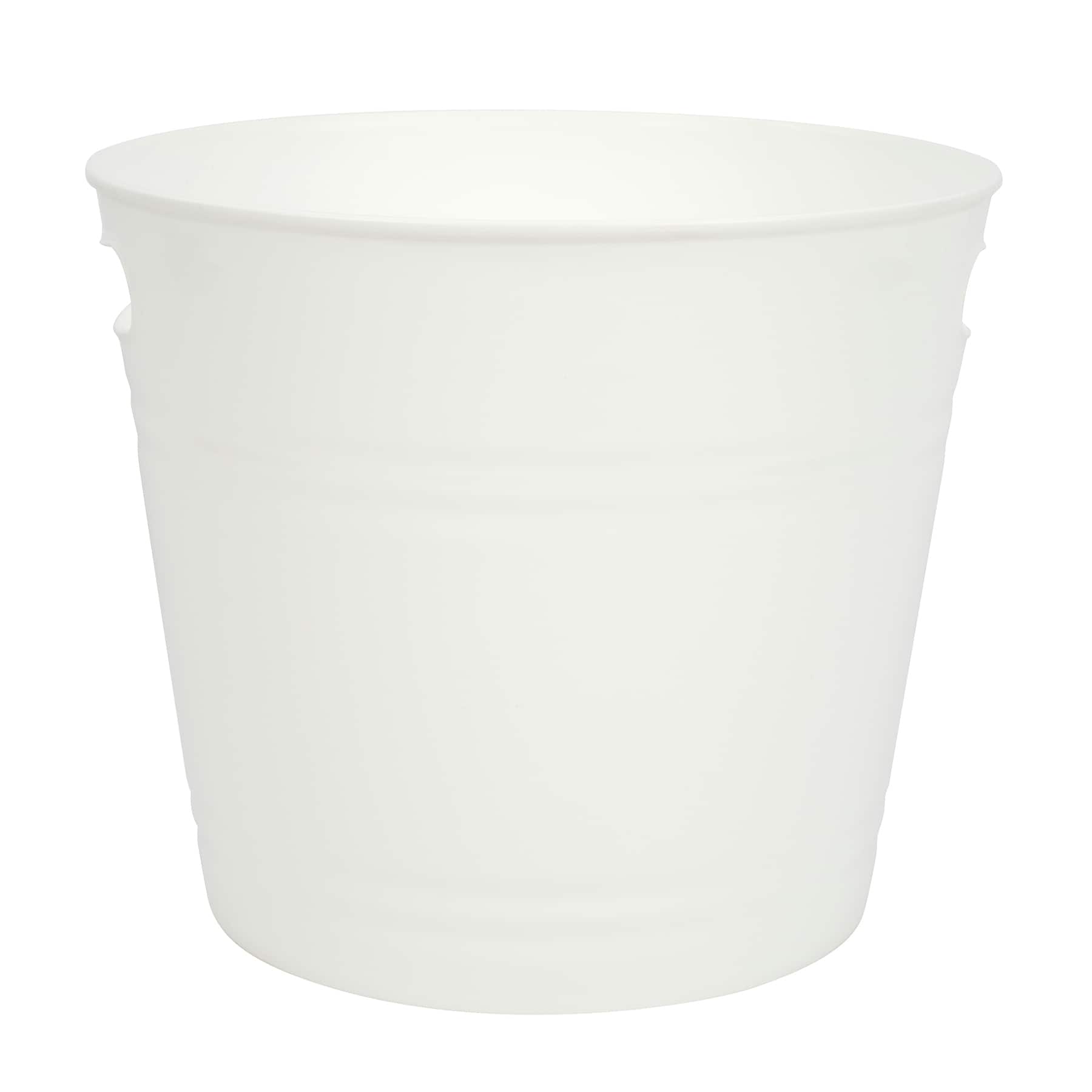 8 Pack: 9.5&#x22; White Plastic Ice Pail by Celebrate It&#x2122;