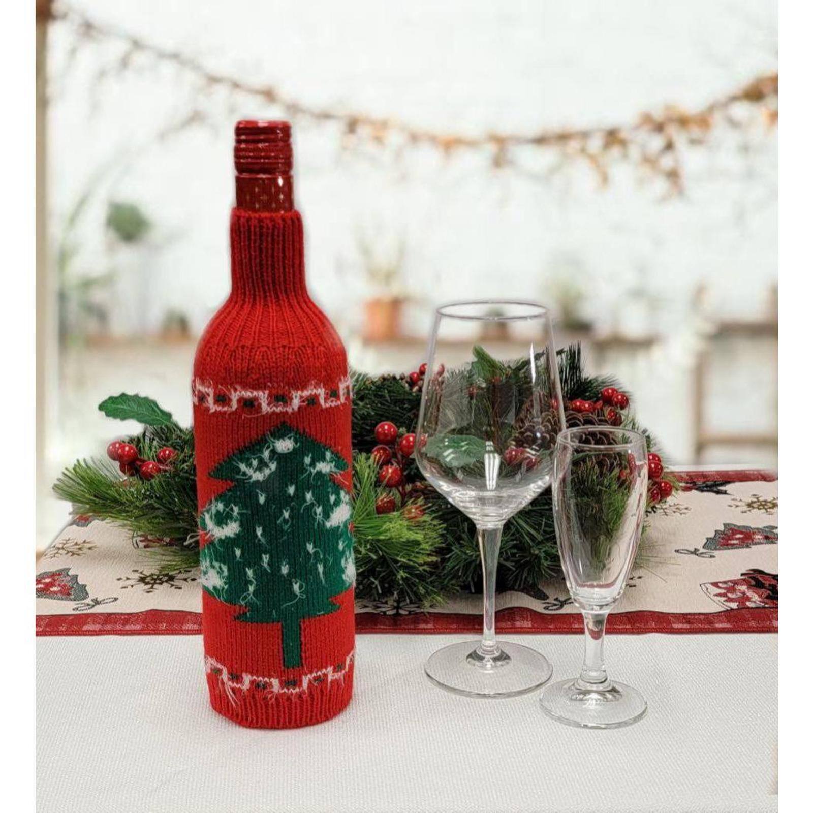 Wizardi 8.5" x 11.7" Christmas Tree Bottle Cover