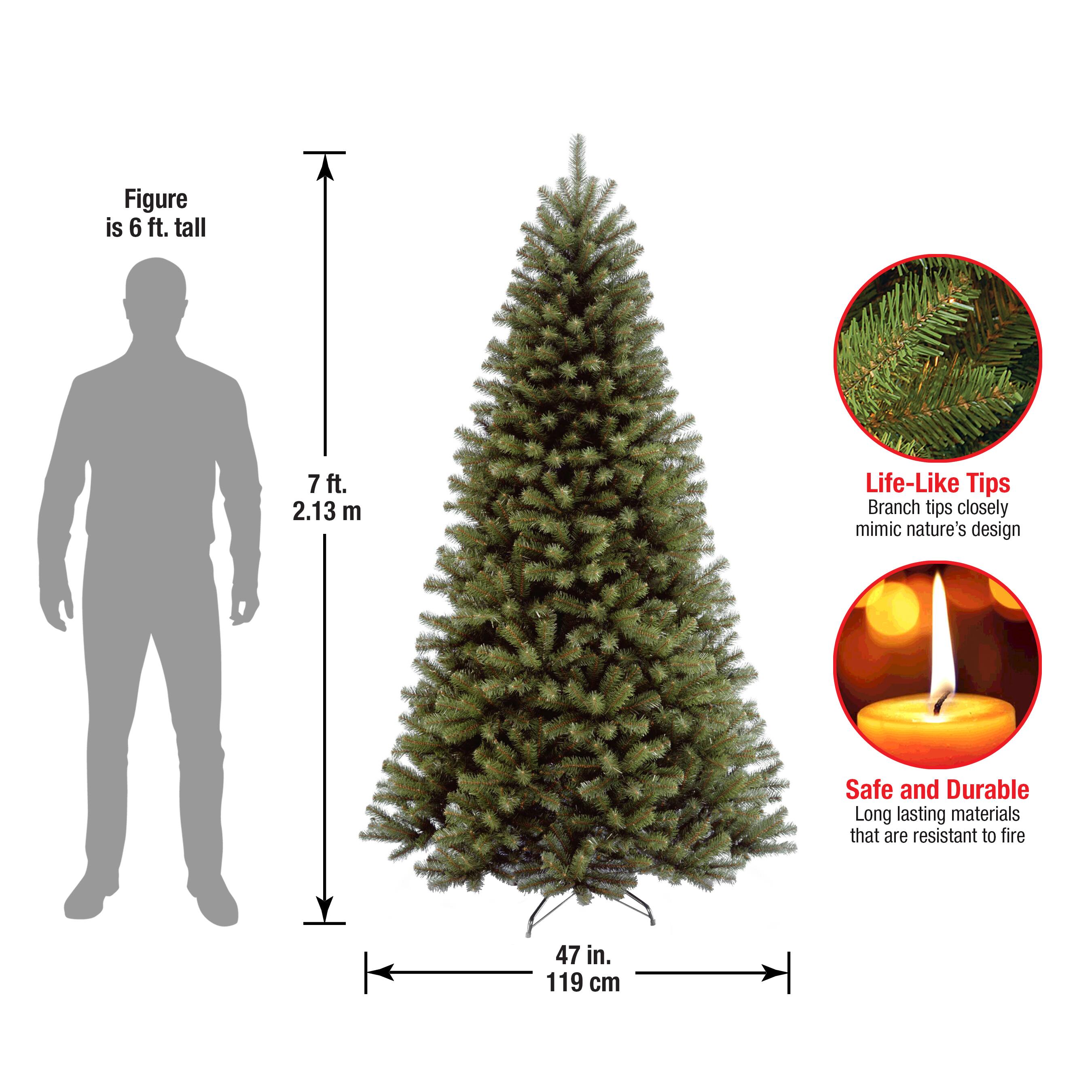 7 ft. Unlit North Valley Spruce Full Artificial Christmas Tree