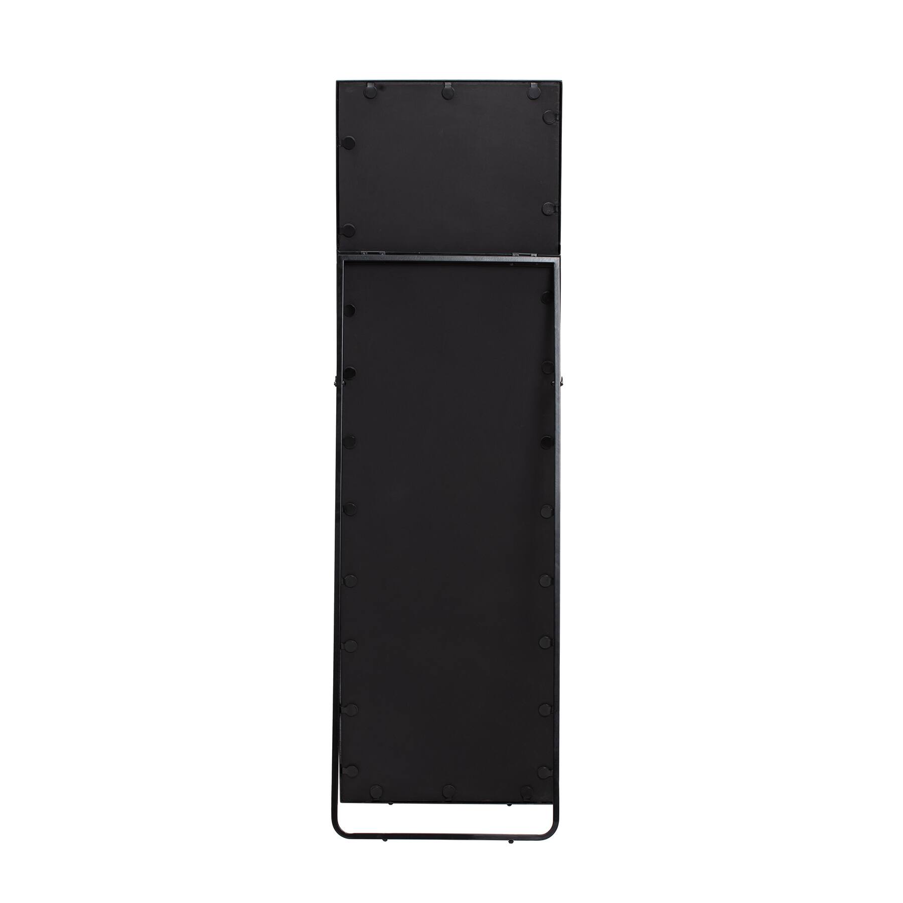 Habitat Carmen 60" Black Rectangular Linear Standing Mirror