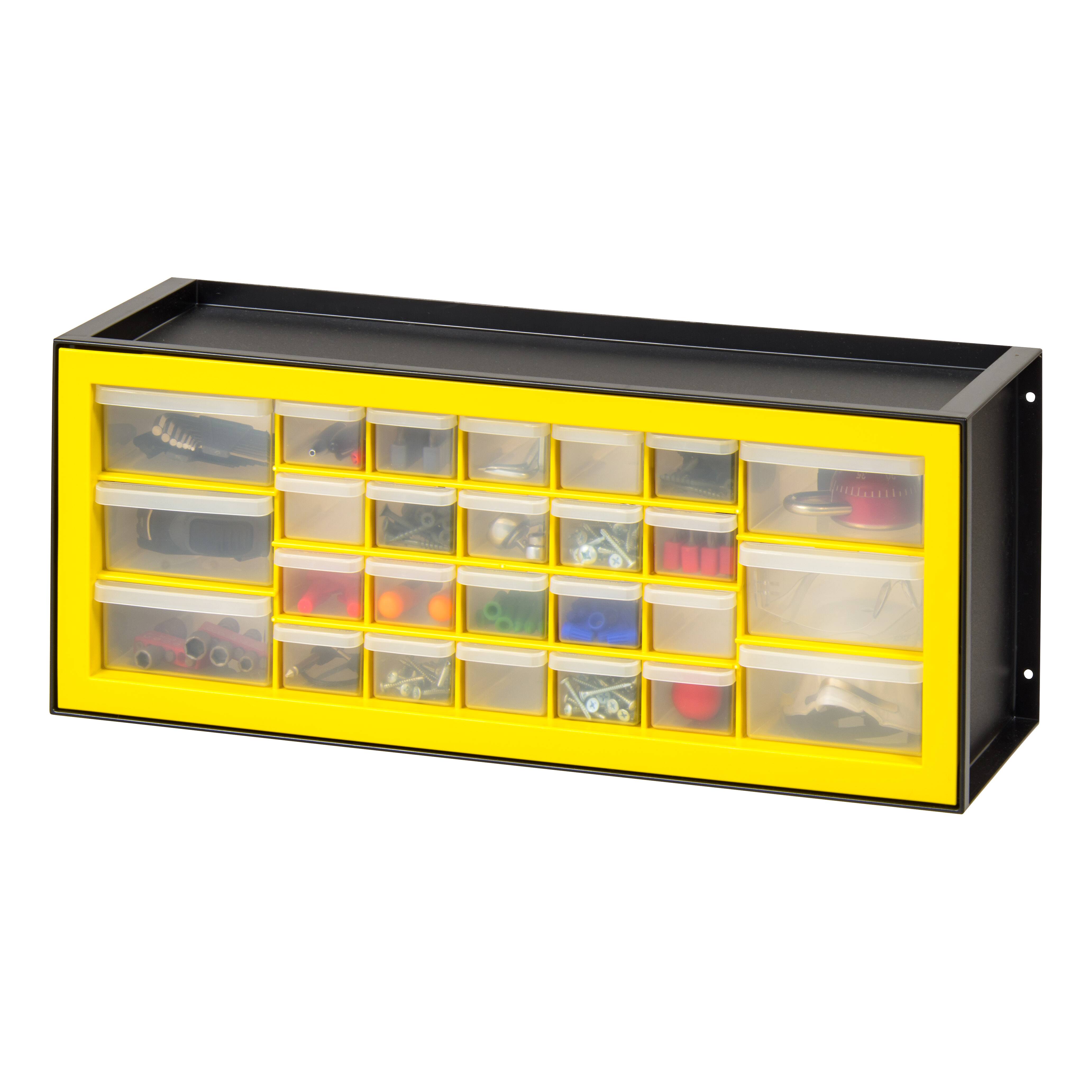 IRIS Black and Yellow 26-Drawer Parts Cabinet