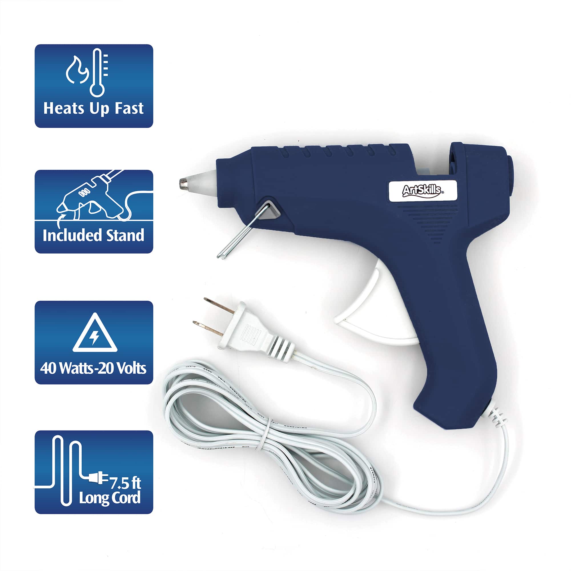 ArtSkills&#xAE; Full Size Glue Gun &#x26; Glue Stick Set with Silicone Mat
