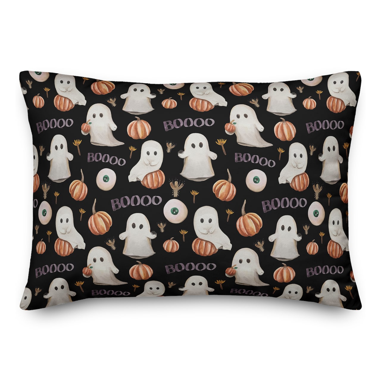 Boo Ghost Pattern Throw Pillow | Michaels