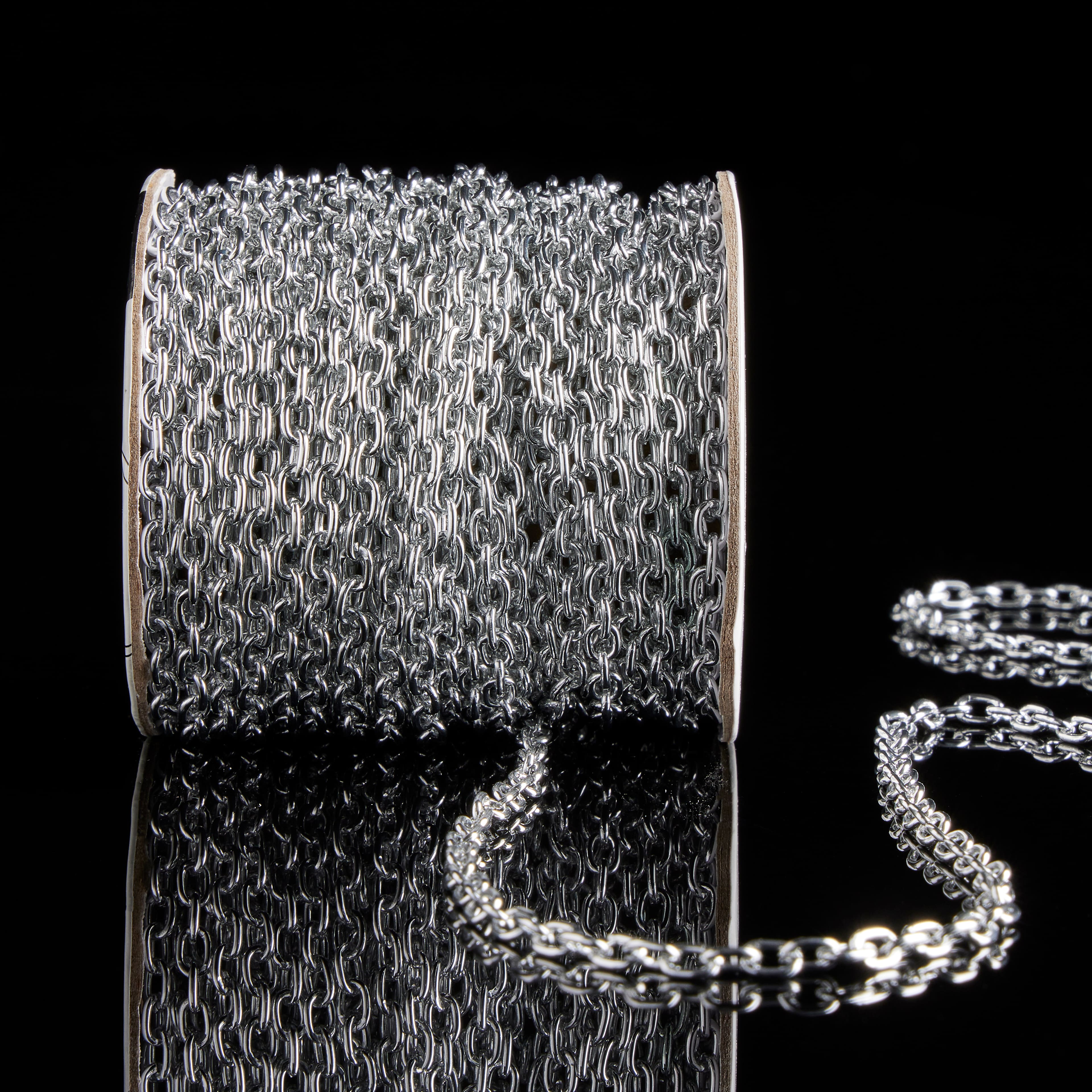 6 Pack: Silver Fine Chain Spool by Bead Landing&#x2122;