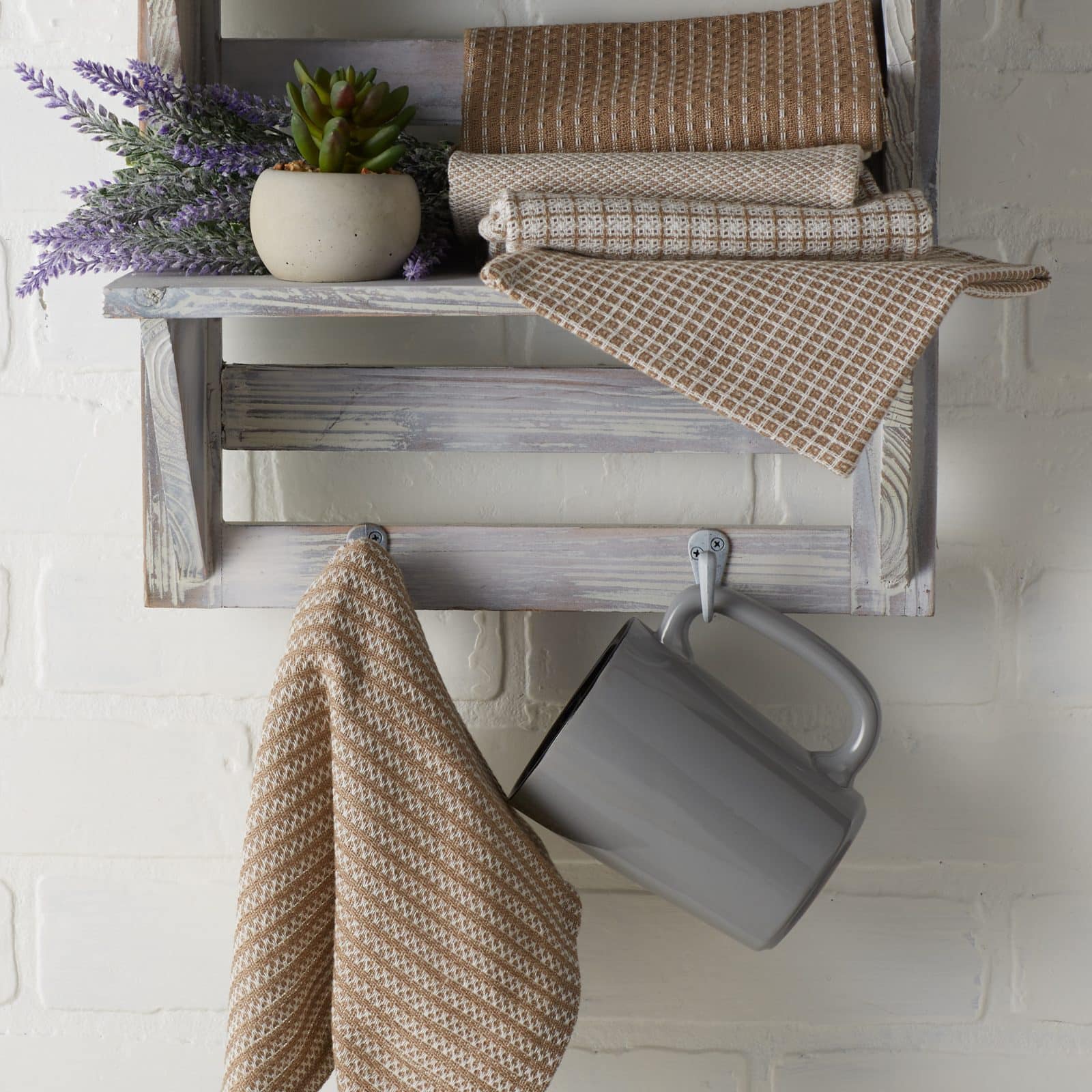 DII® Stone Mixed Pattern Dishcloths, 5ct.