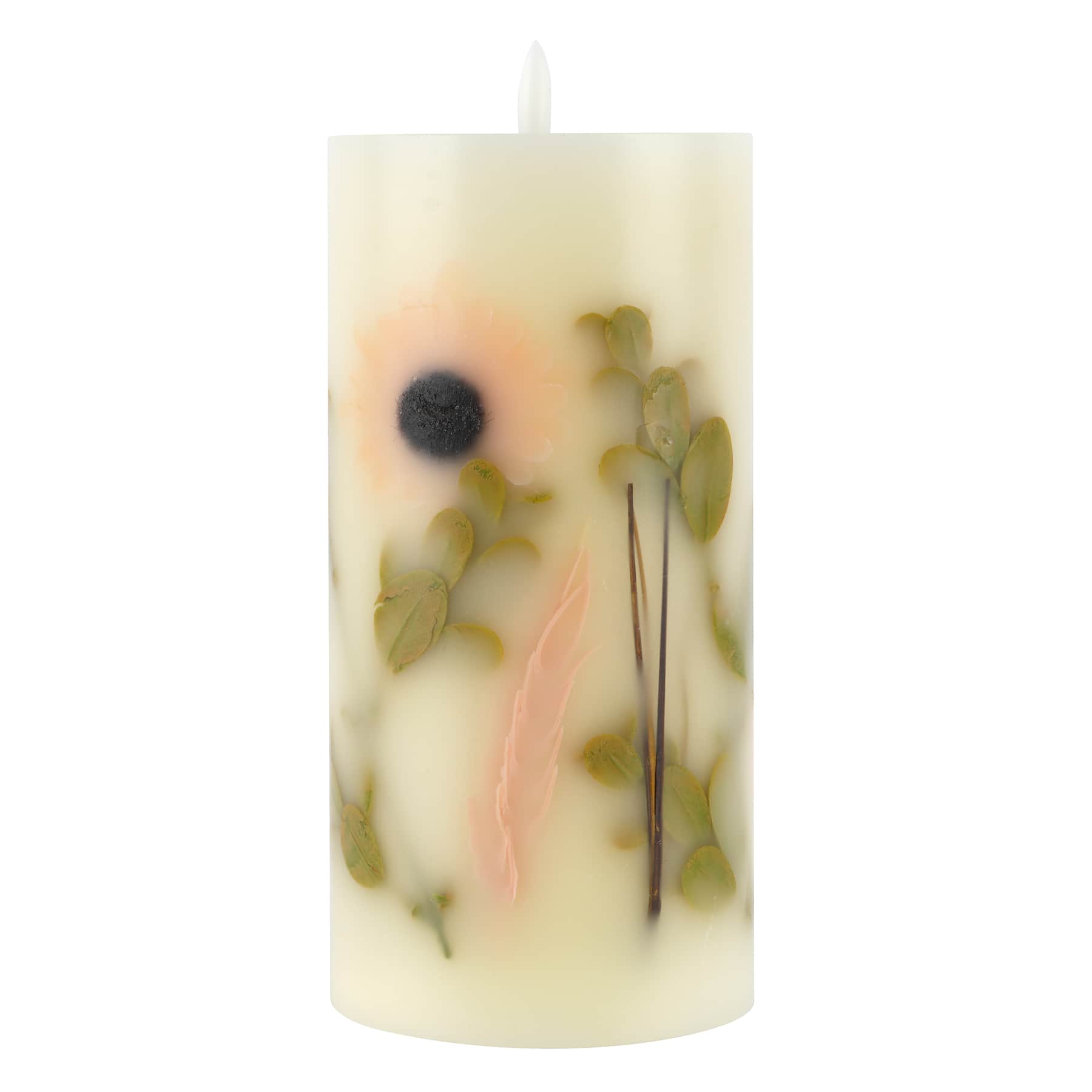 4&#x22; x 8&#x22; Sunflower LED Pillar Candle by Ashland&#xAE;