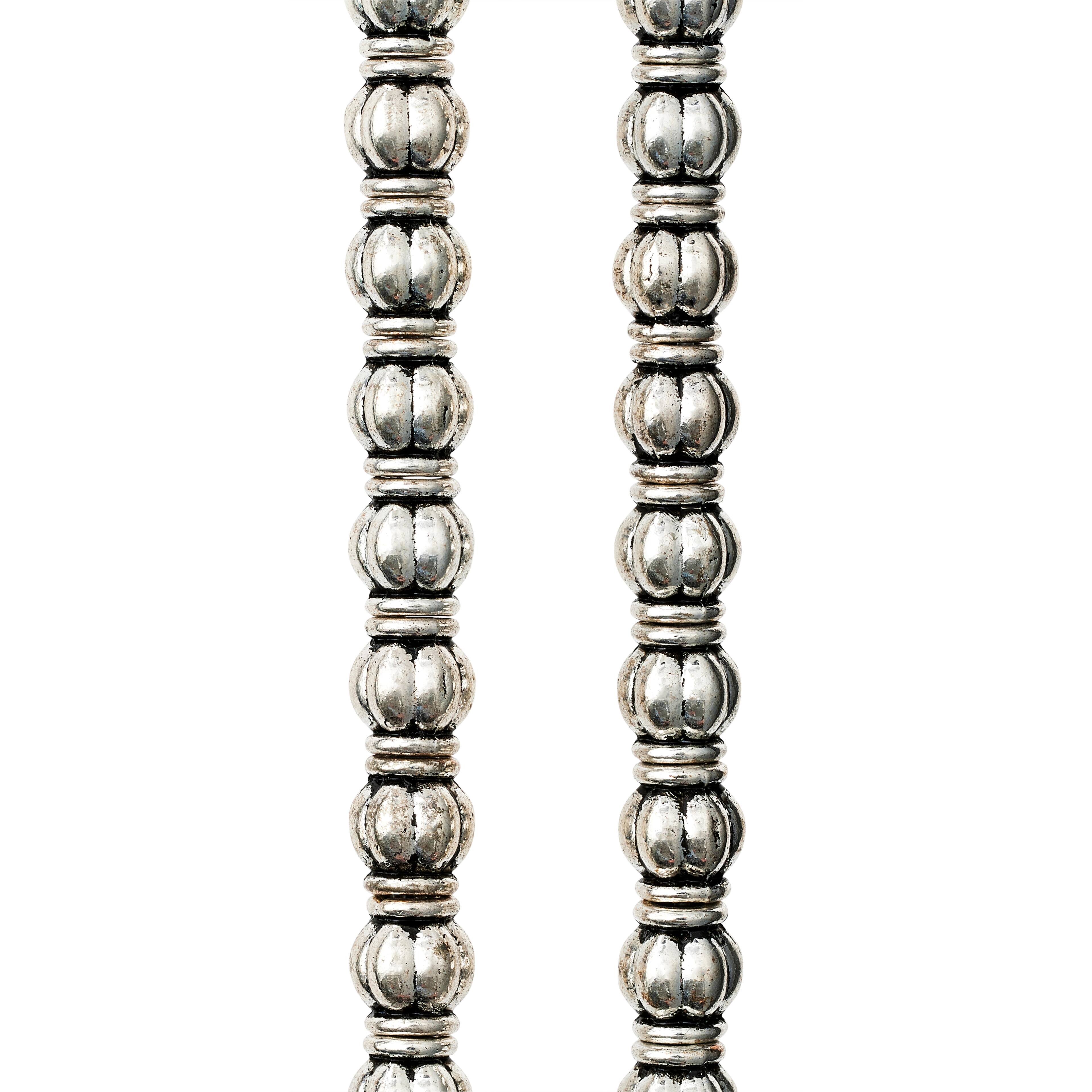 12 Pack: Sterling Silver Plated Beads, 6mm by Bead Landing™