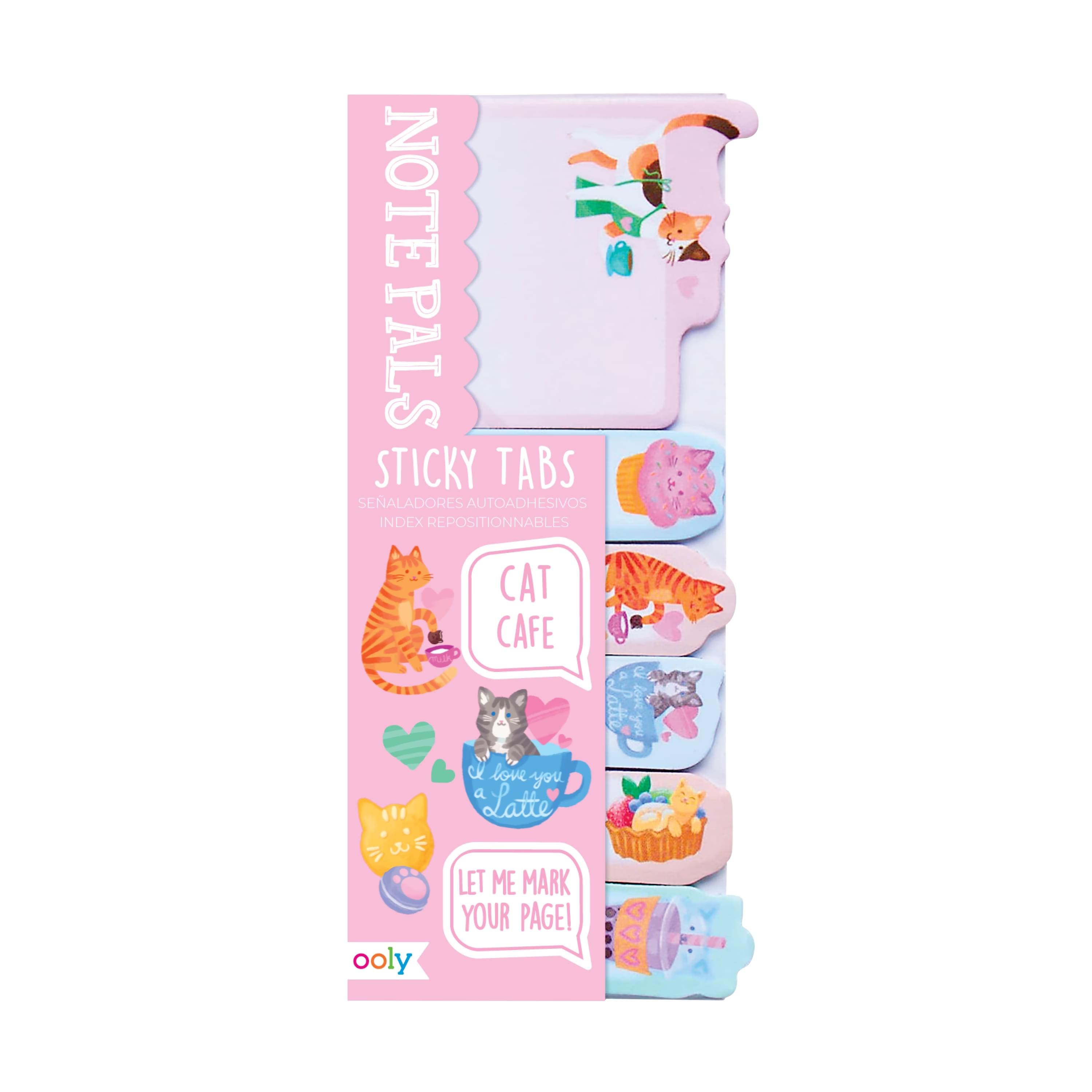 OOLY Note Pals Cat Caf&#xE9; Sticky Tabs