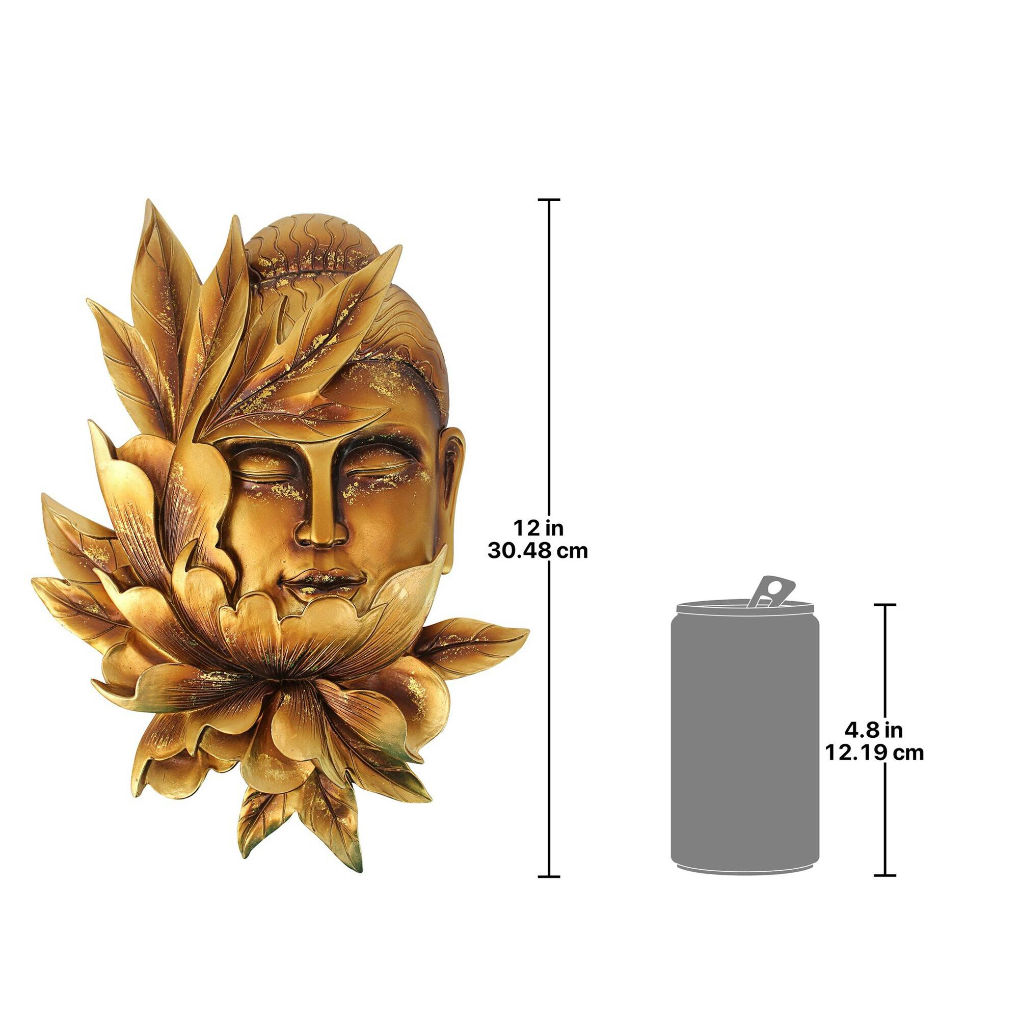 Design Toscano Enlightened Deities Buddha Wall Sculpture