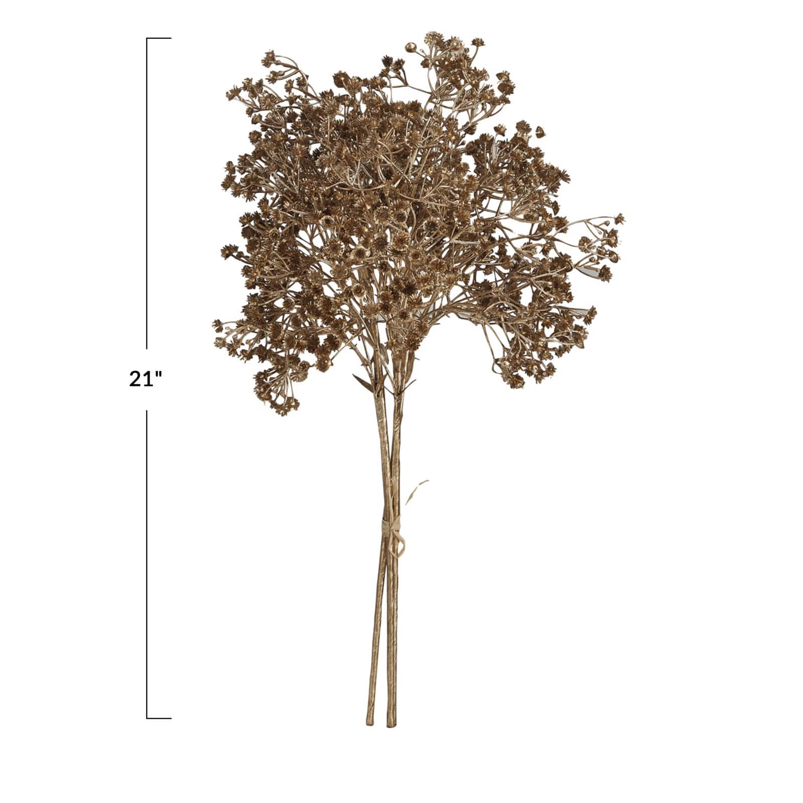 Hello Honey® 21" Gold Faux Botanical Stems, 3ct.