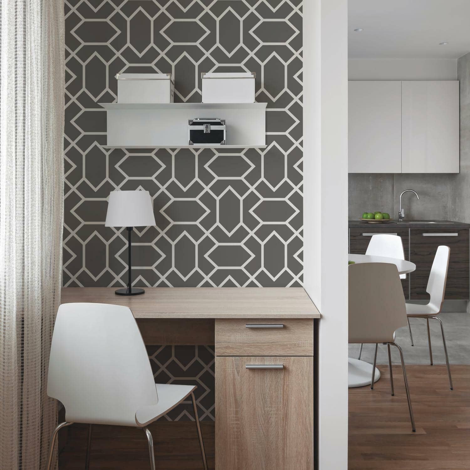 RoomMates Modern Geometric Peel & Stick Wallpaper