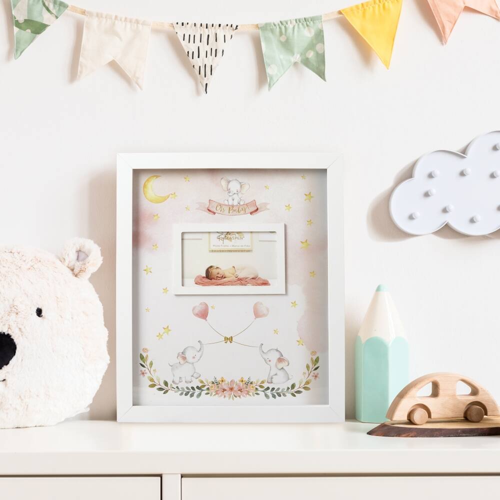 Kate Aspen® Pink Elephant Baby Shower Guest Book Alternative