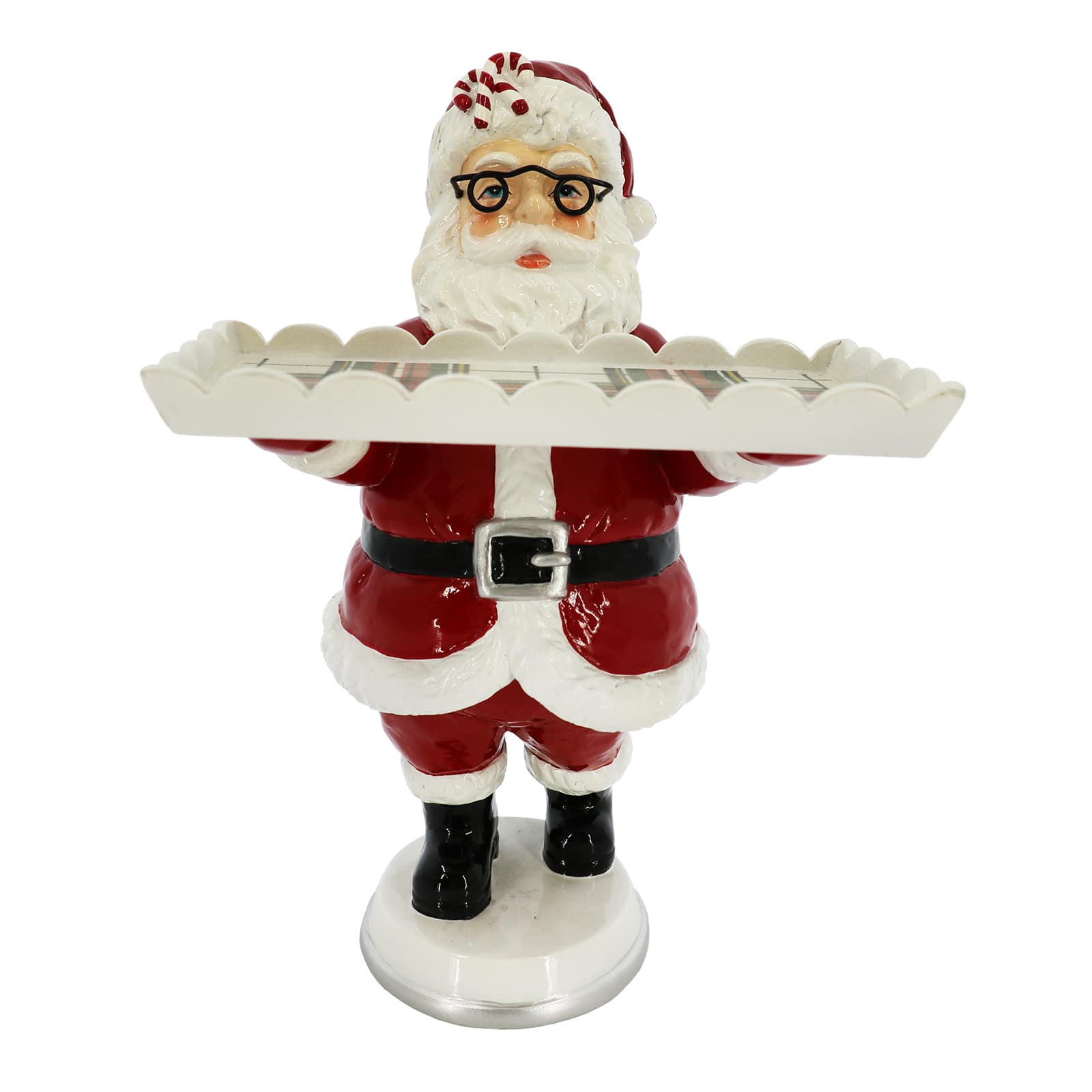 11.5&#x22; Santa Holding a Tray Tabletop D&#xE9;cor by Ashland&#xAE;