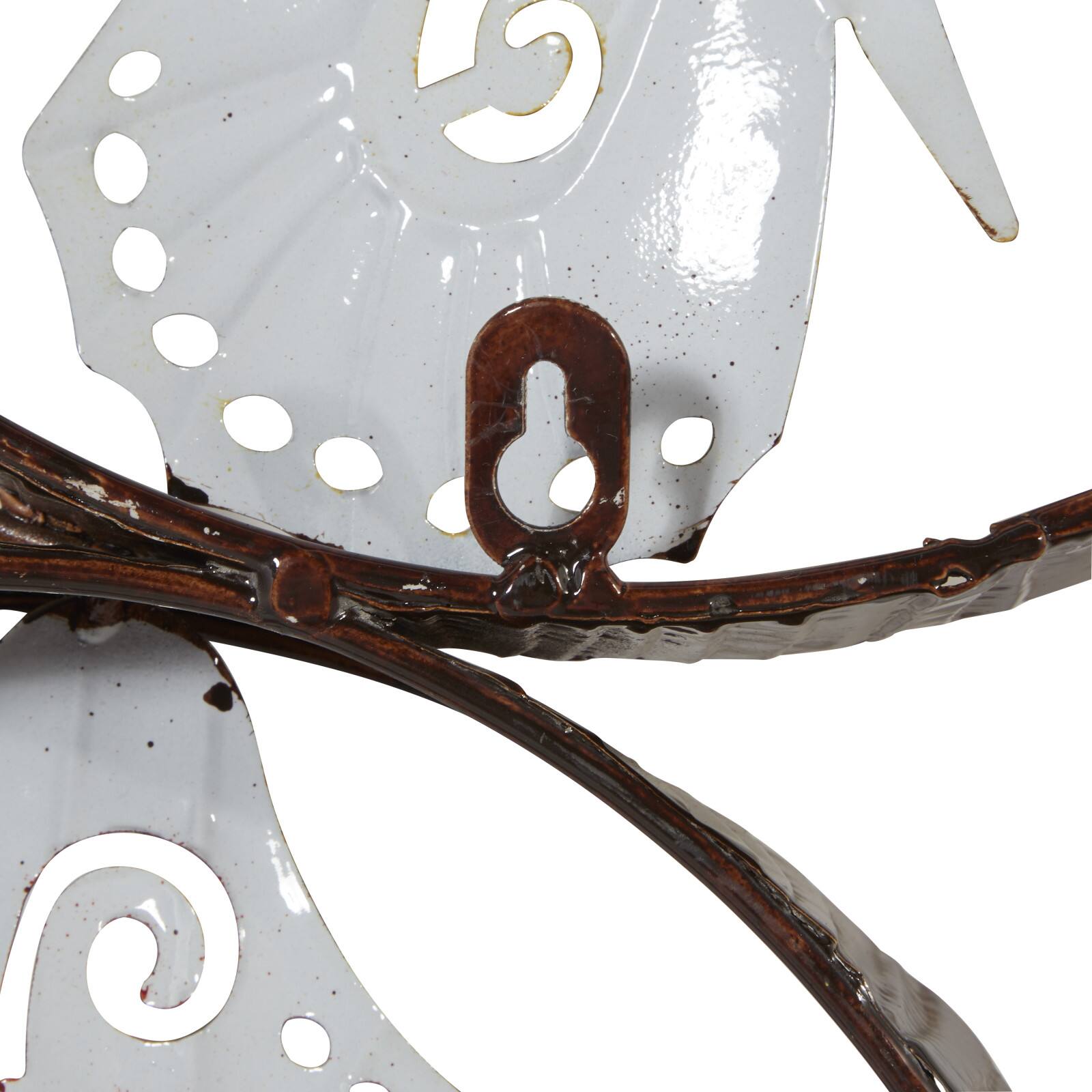 Multi Colored Scrollwork Butterflies Metal Outdoor Wall Accent