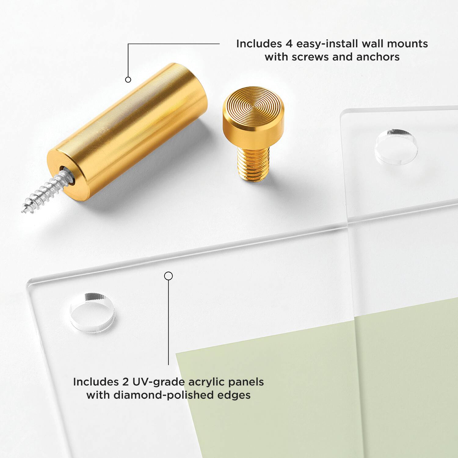 Wexel Art Mondrian 23" Double Panel Wallscape Set