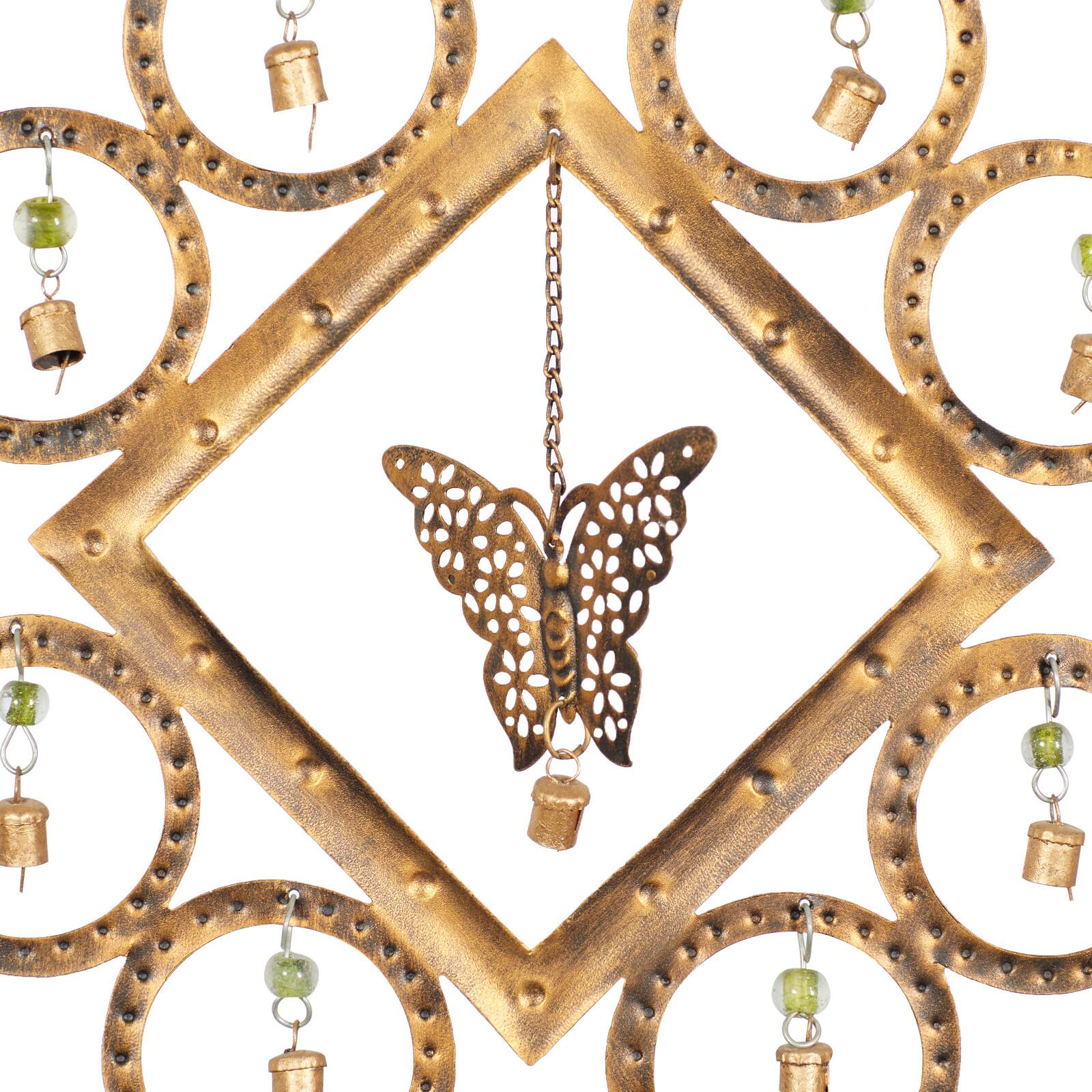 Brass Butterflies Metal Eclectic Windchime