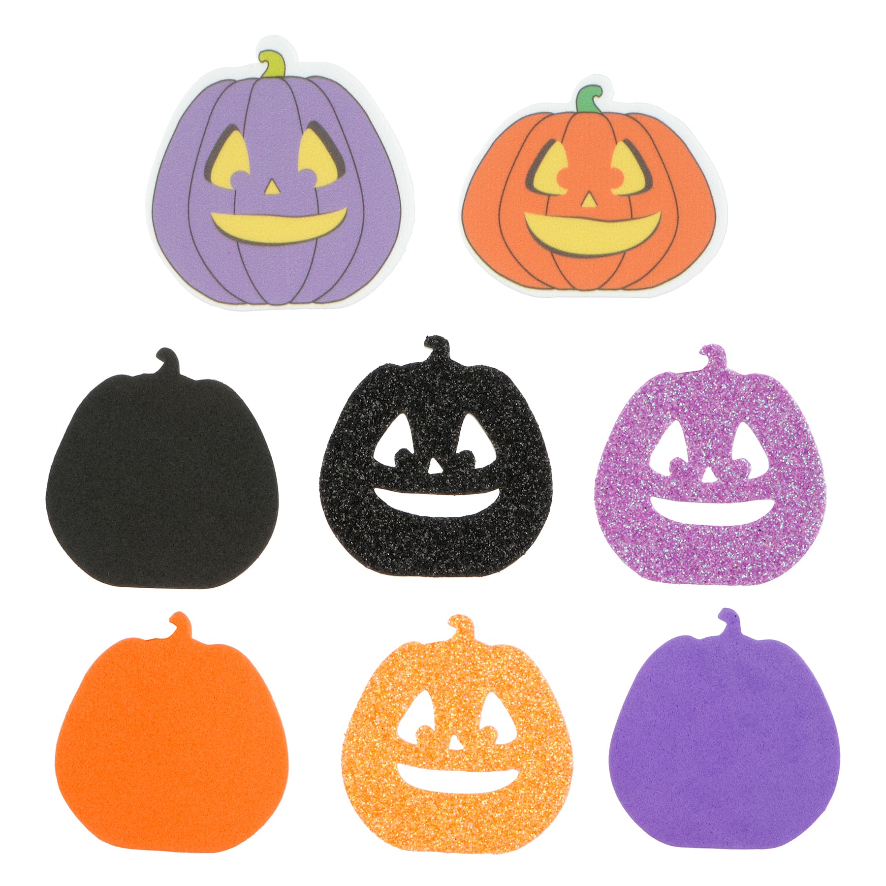 Jack-o&#x27;-Lantern Foam Stickers by Creatology&#x2122;