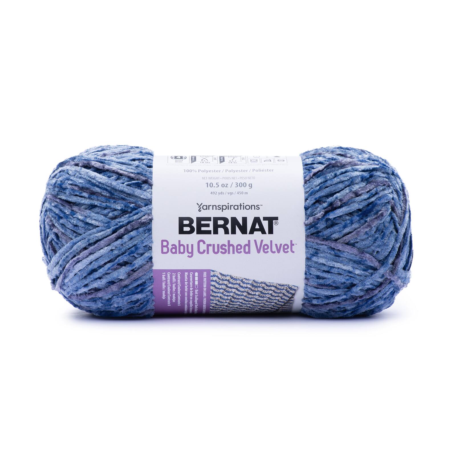 Yarnspirations™ Bernat® Baby Crushed Velvet Yarn 