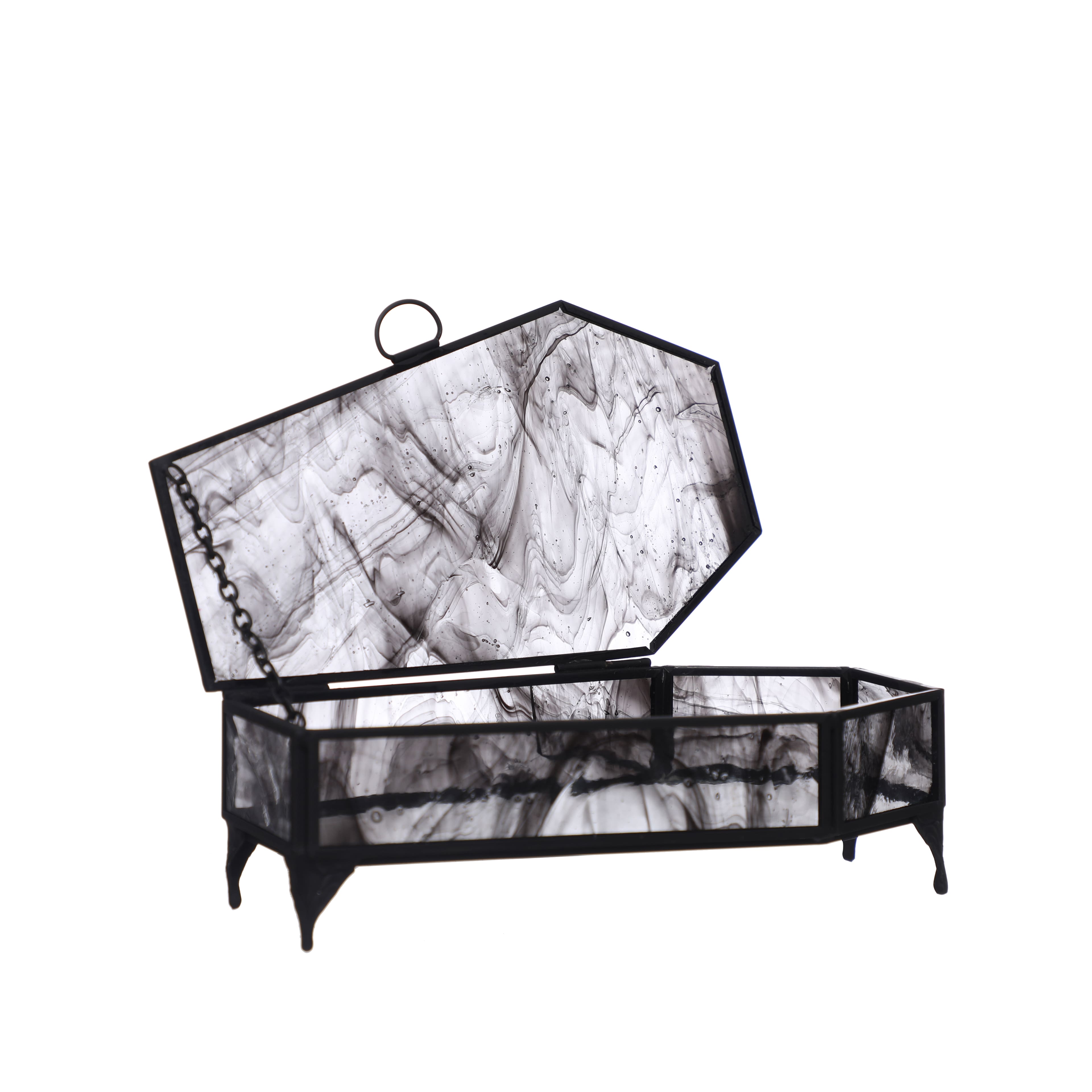 7&#x22; Glass Coffin Box Tabletop D&#xE9;cor by Ashland&#xAE;