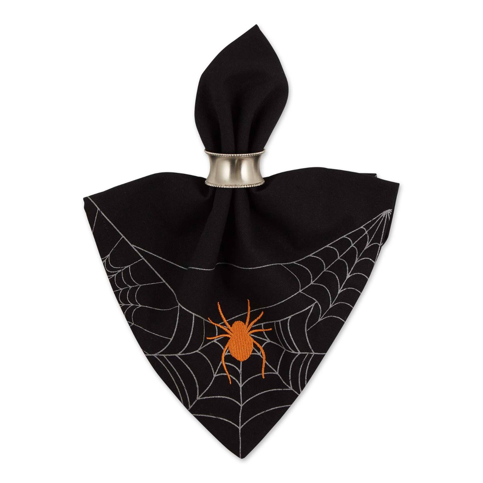 DII&#xAE; Spooky Spiderweb Embellished Dinner Napkins, 4ct.