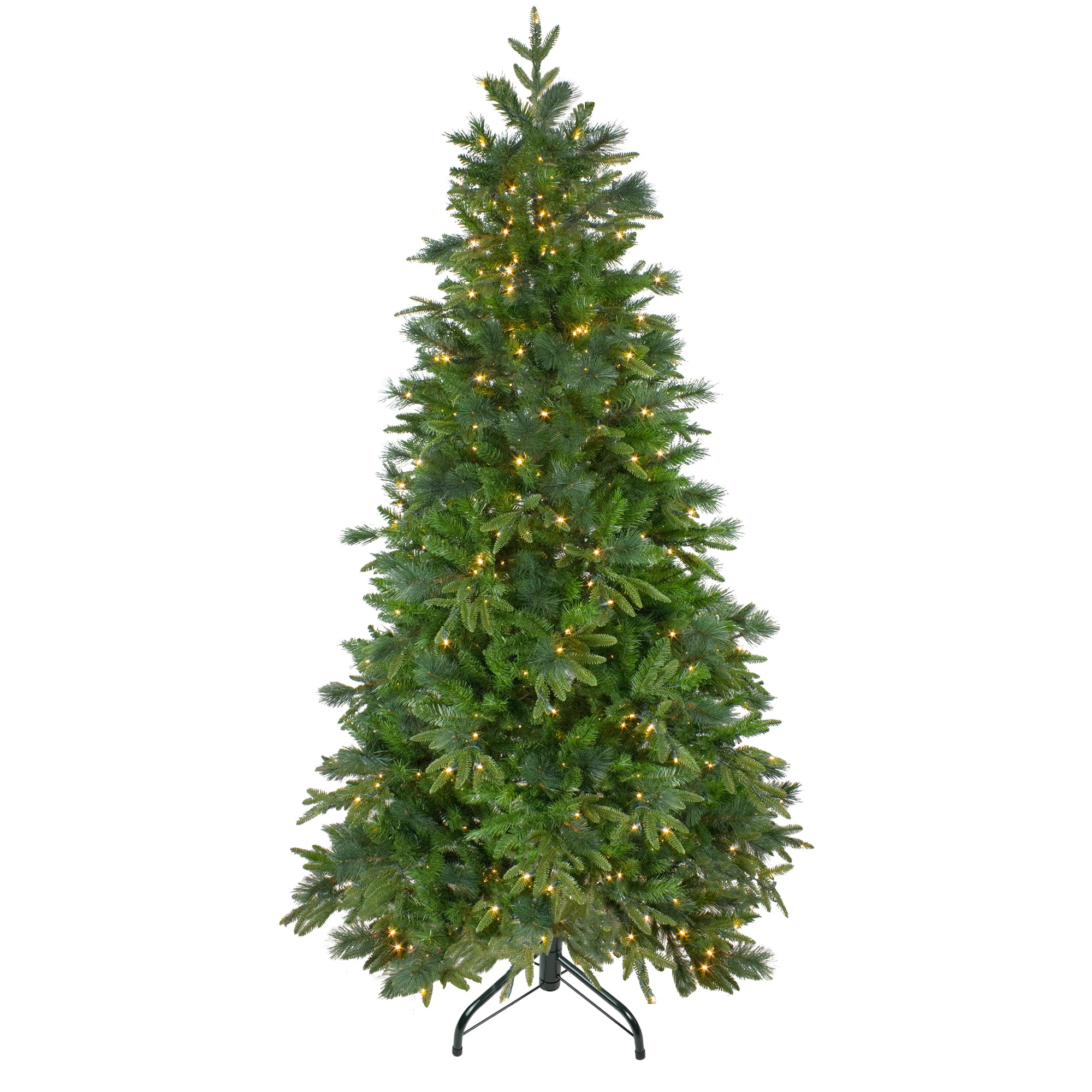7.5ft. Pre-Lit Real Touch™️ Rosemary Emerald Angel Pine Artificial Christmas Tree, Warm White LED Lights