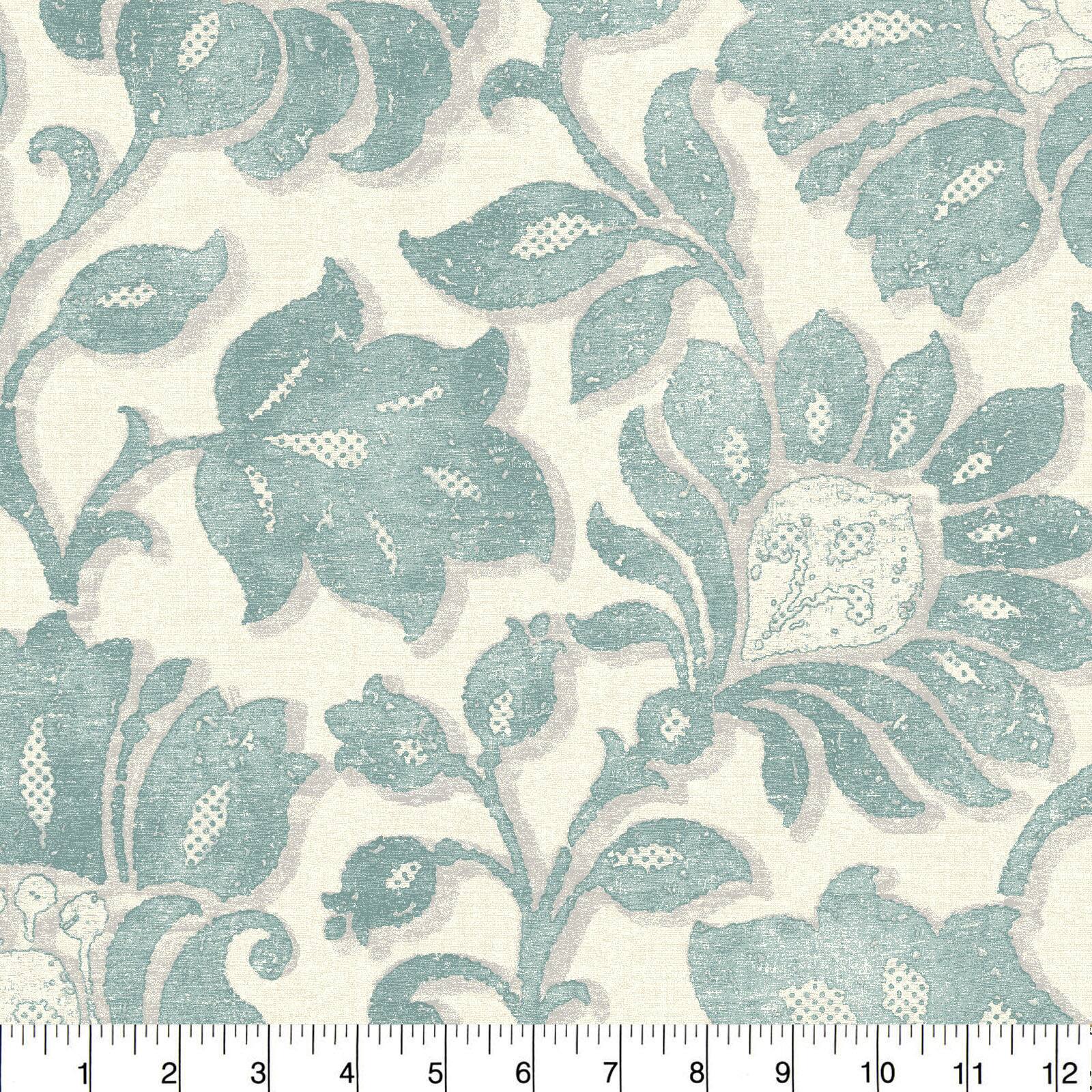 PKL Studio Mint Imaginary Mist Cotton Home D&#xE9;cor Fabric