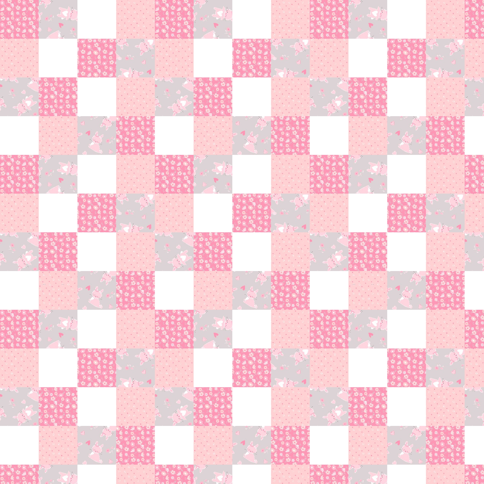 Springs Creative Cute as a Bunny Patches Multi Substrate Fabric