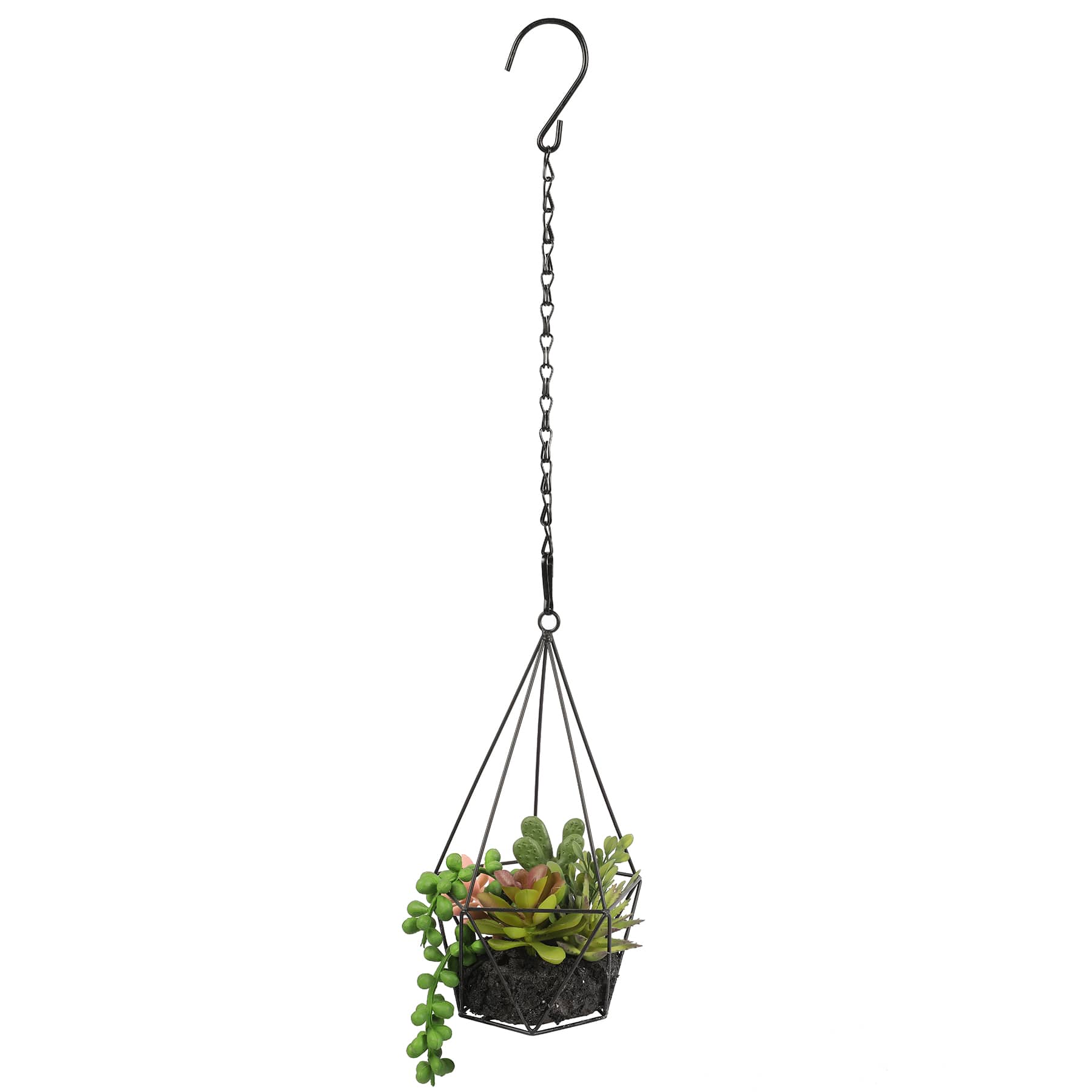 20&#x22; Succulent in Hanging Diamond by Ashland&#xAE;
