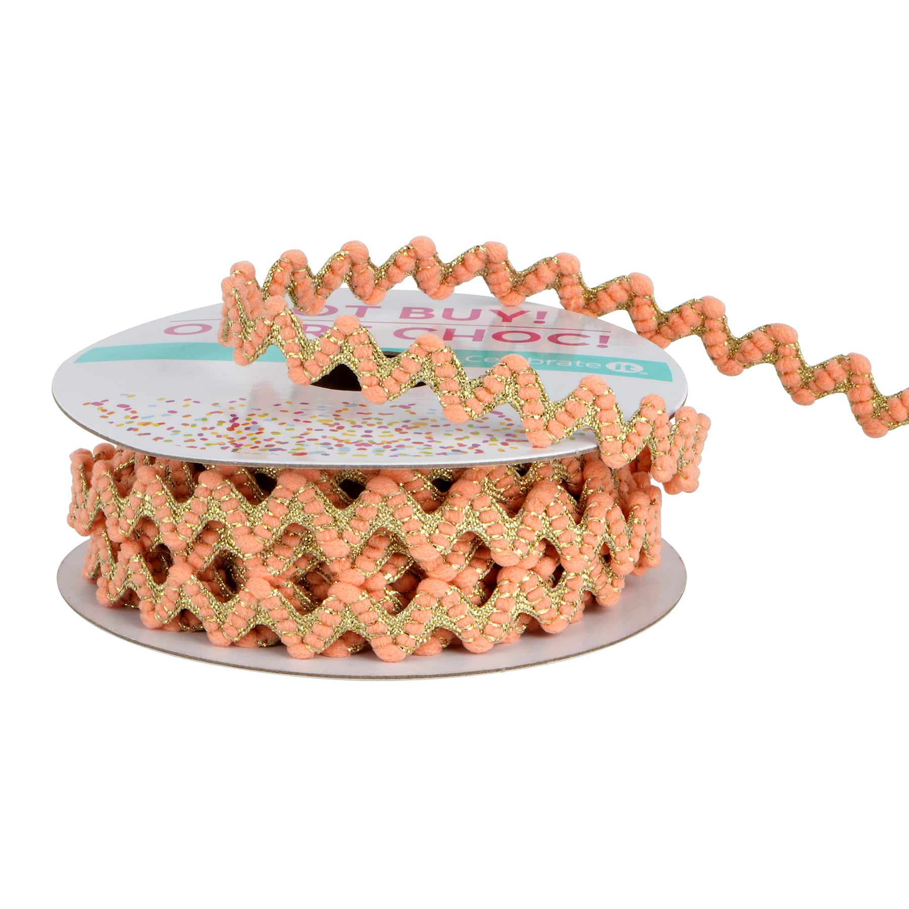3/8&#x22; x 3yd. Gold Metallic Ric Rac Ribbon by Celebrate It&#xAE; Hot Buy!