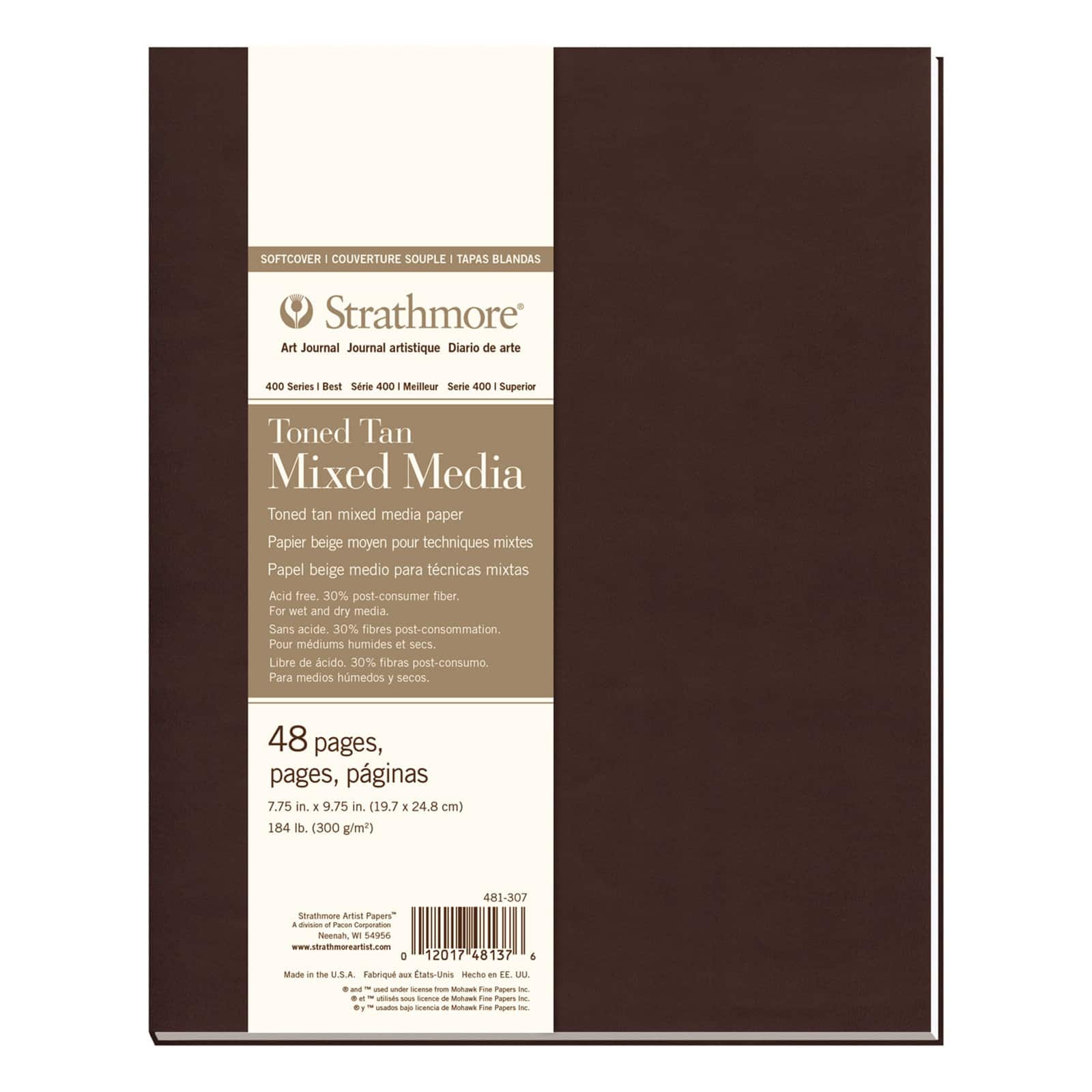 Strathmore&#xAE; 400 Series Softcover Toned Tan Mixed Media Art Journal