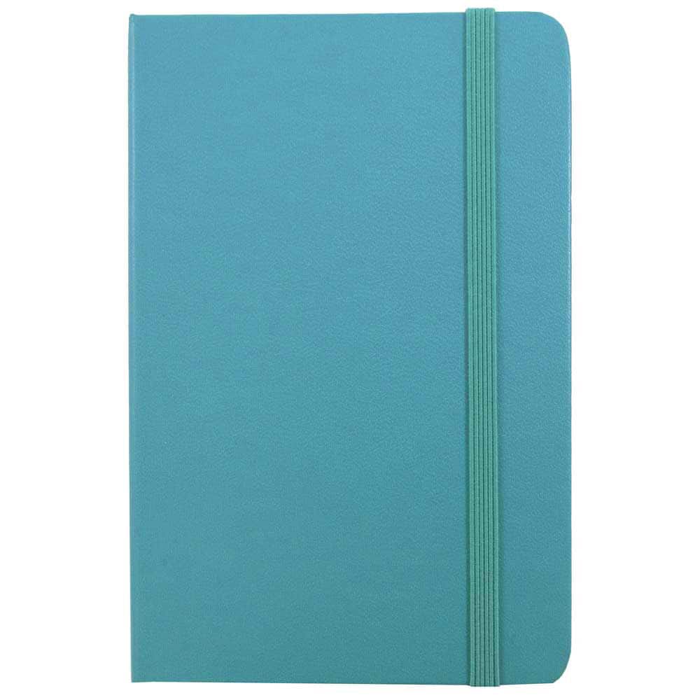 JAM Paper Travel Size Hardcover Notebook with Elastic Band