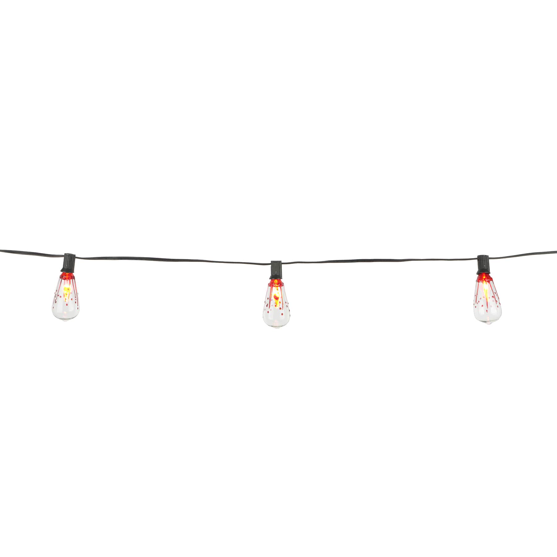 10ct. Orange Bleeding Bulb String Lights by Ashland&#xAE;
