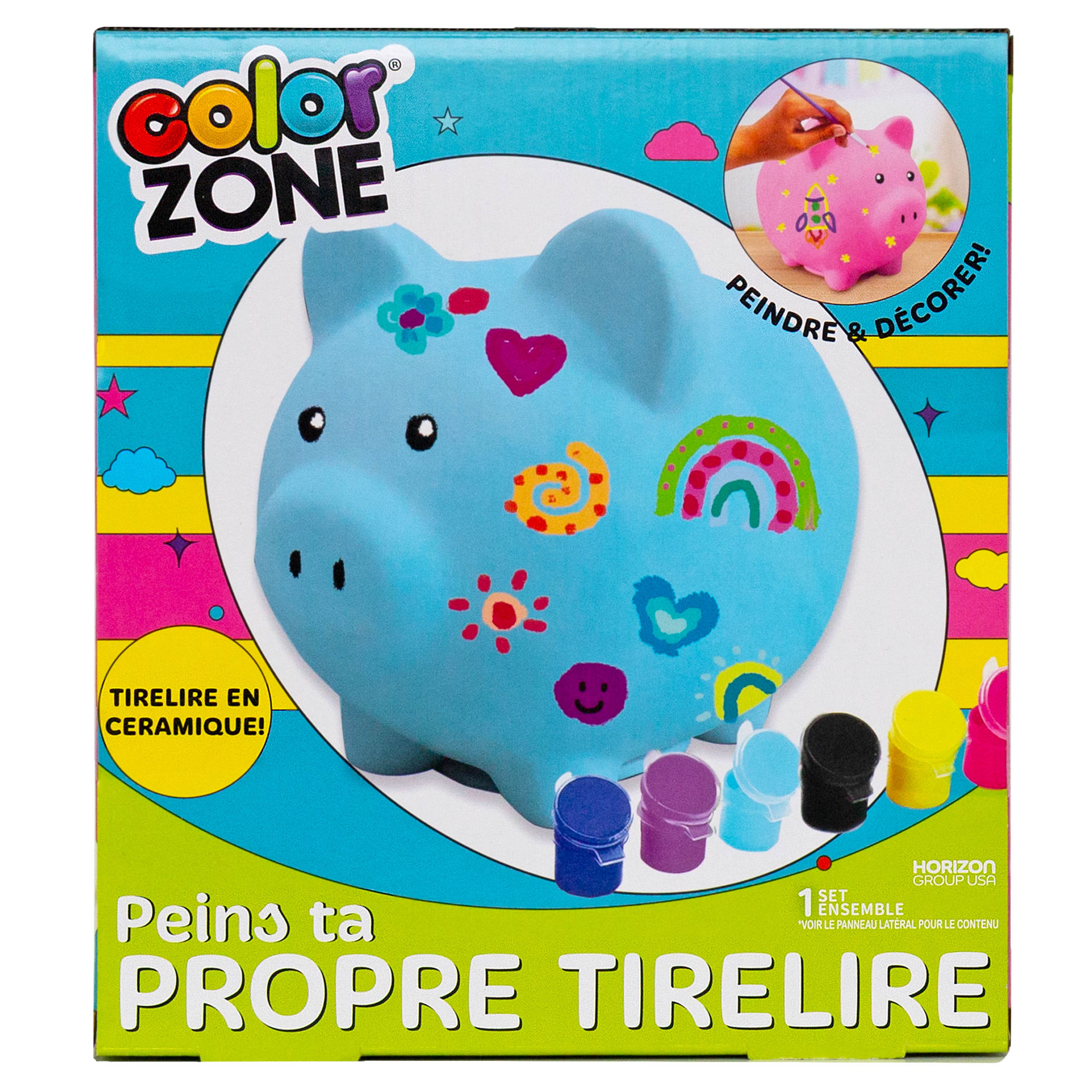 Color Zone® Paint Your Own Piggy Bank