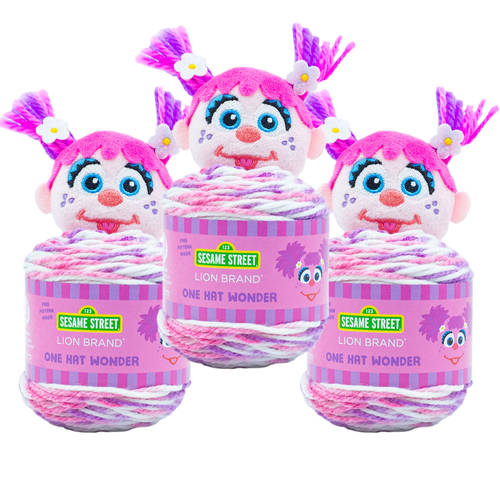3 Pack Lion Brand® Sesame Street® One Hat Wonder Yarn