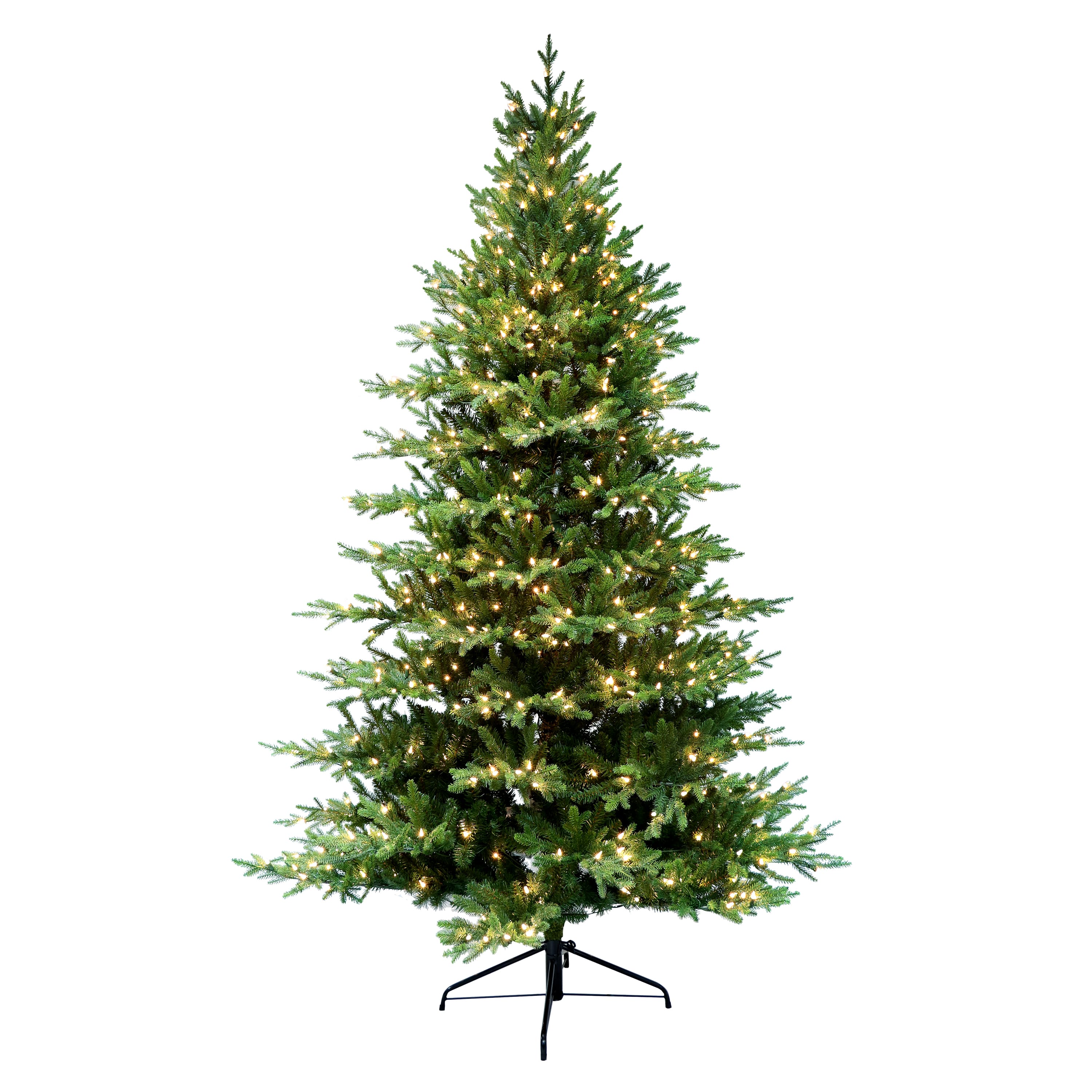6.5ft. Pre-Lit Balsam Artificial Fir Christmas Tree, Clear LED Lights