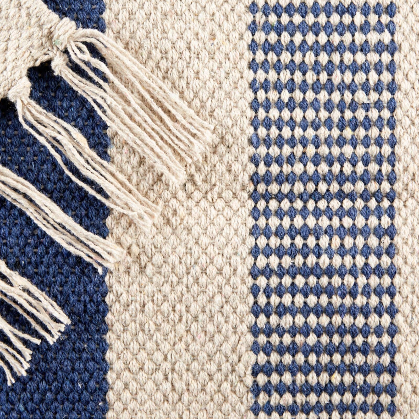 DII&#xAE; French Blue Combo Stripe Hand-Loomed Rug, 2ft. x 3ft.