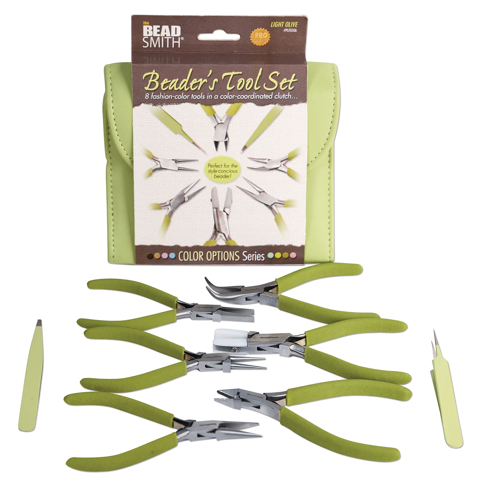 The Beadsmith&#xAE; Fashion Color Plier Set &#x26; Clutch