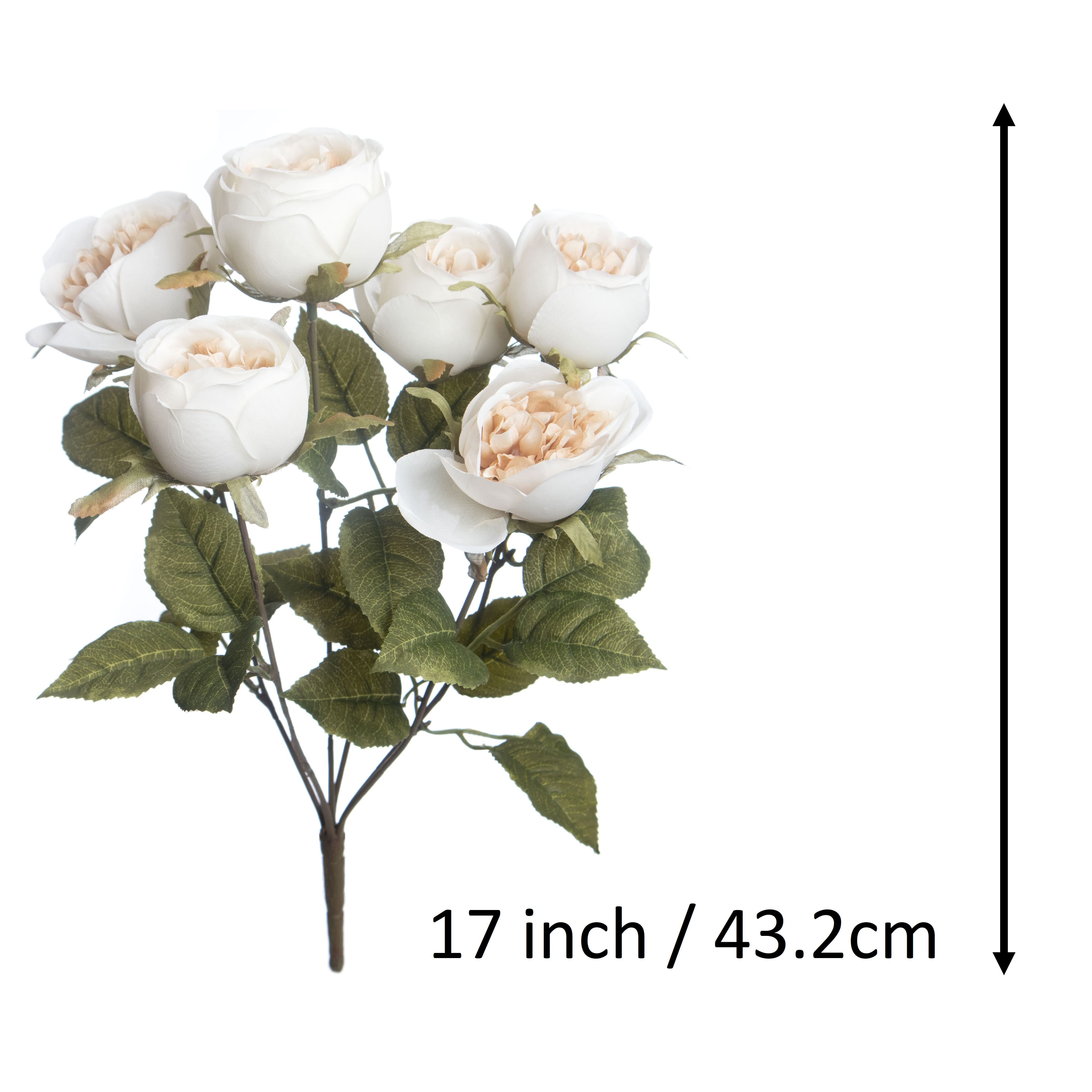 17&#x22; Cream Rose Water Resistant Bush by Ashland&#xAE;