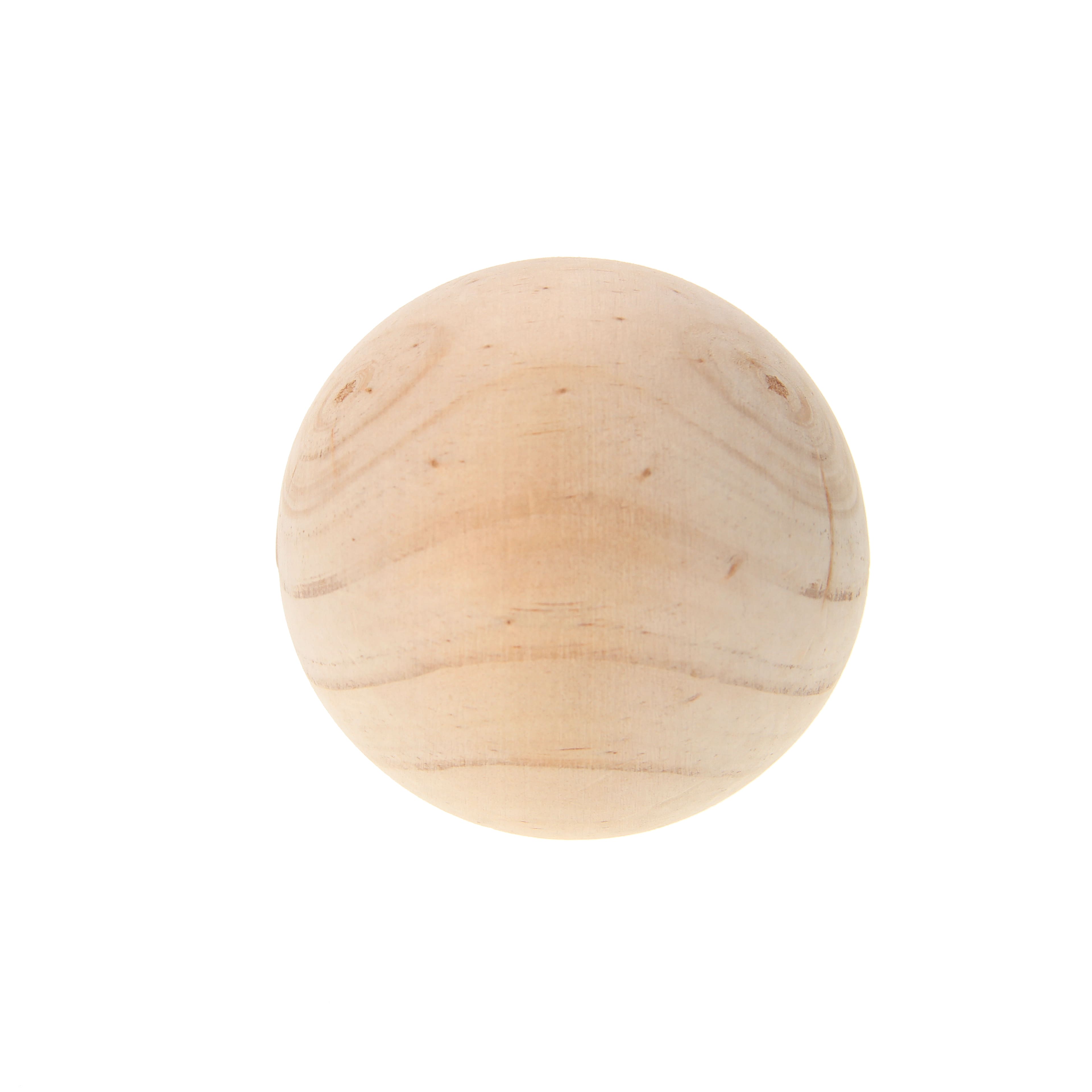 12 Pack: 3.5" Pinewood Sphere by Make Market®