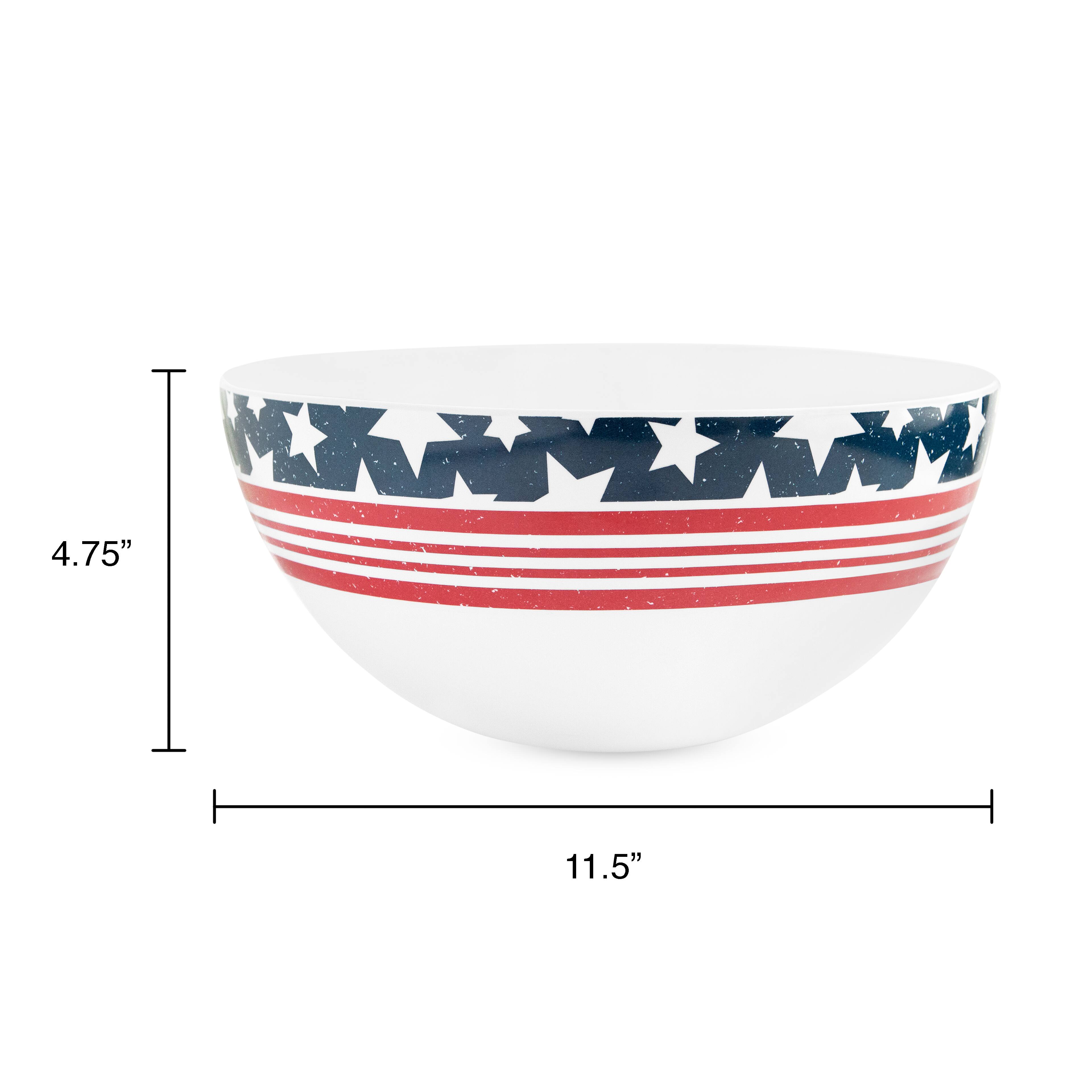 11.5&#x22; Stars &#x26; Stripes Serving Bowl by Celebrate It&#x2122;