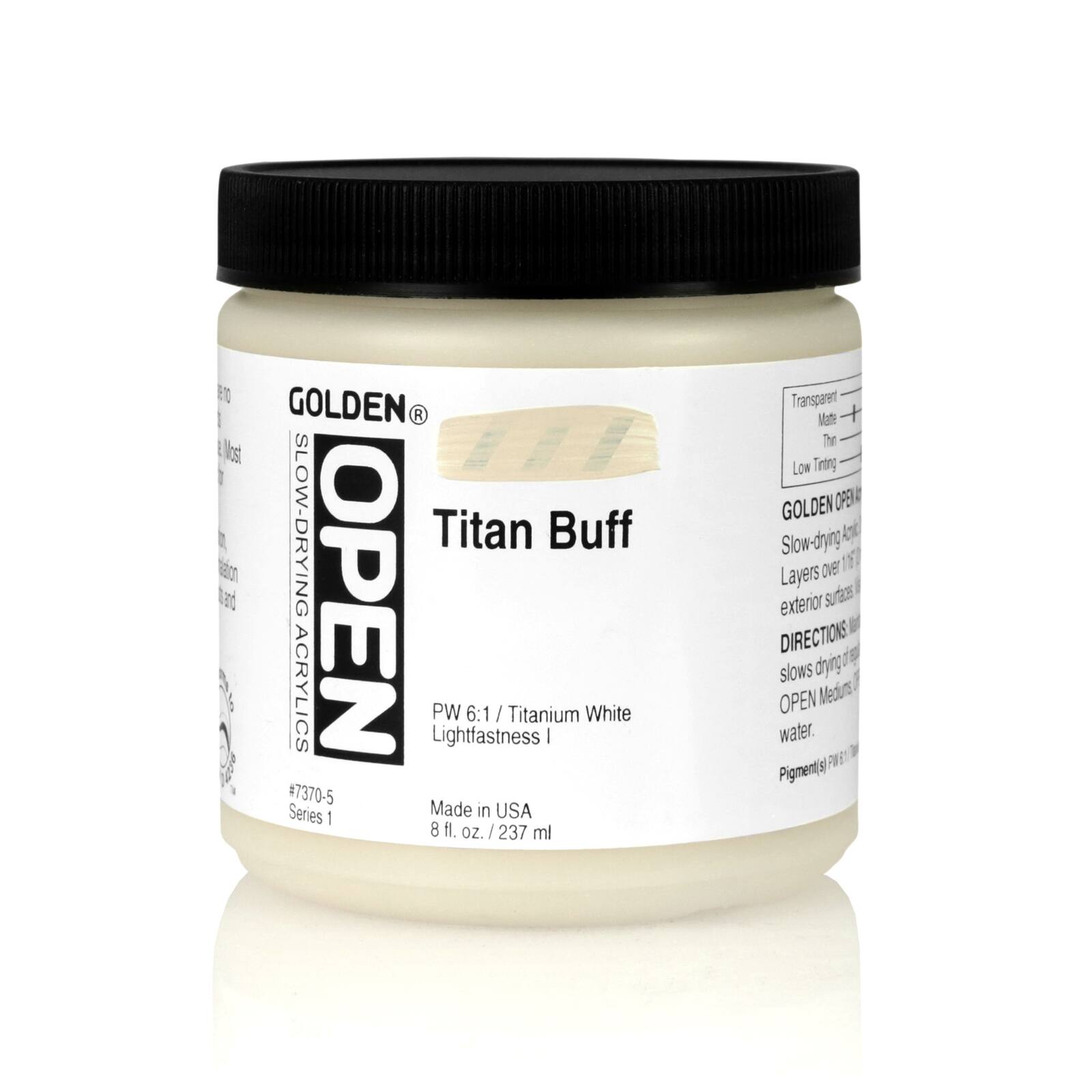 Golden OPEN Slow Drying Acrylics, 8 oz Paint in Titan Buff - D022092S - Art and Craft Paint Get the Golden OPEN Slow Drying Acrylics, 8oz. at  sku D022092S