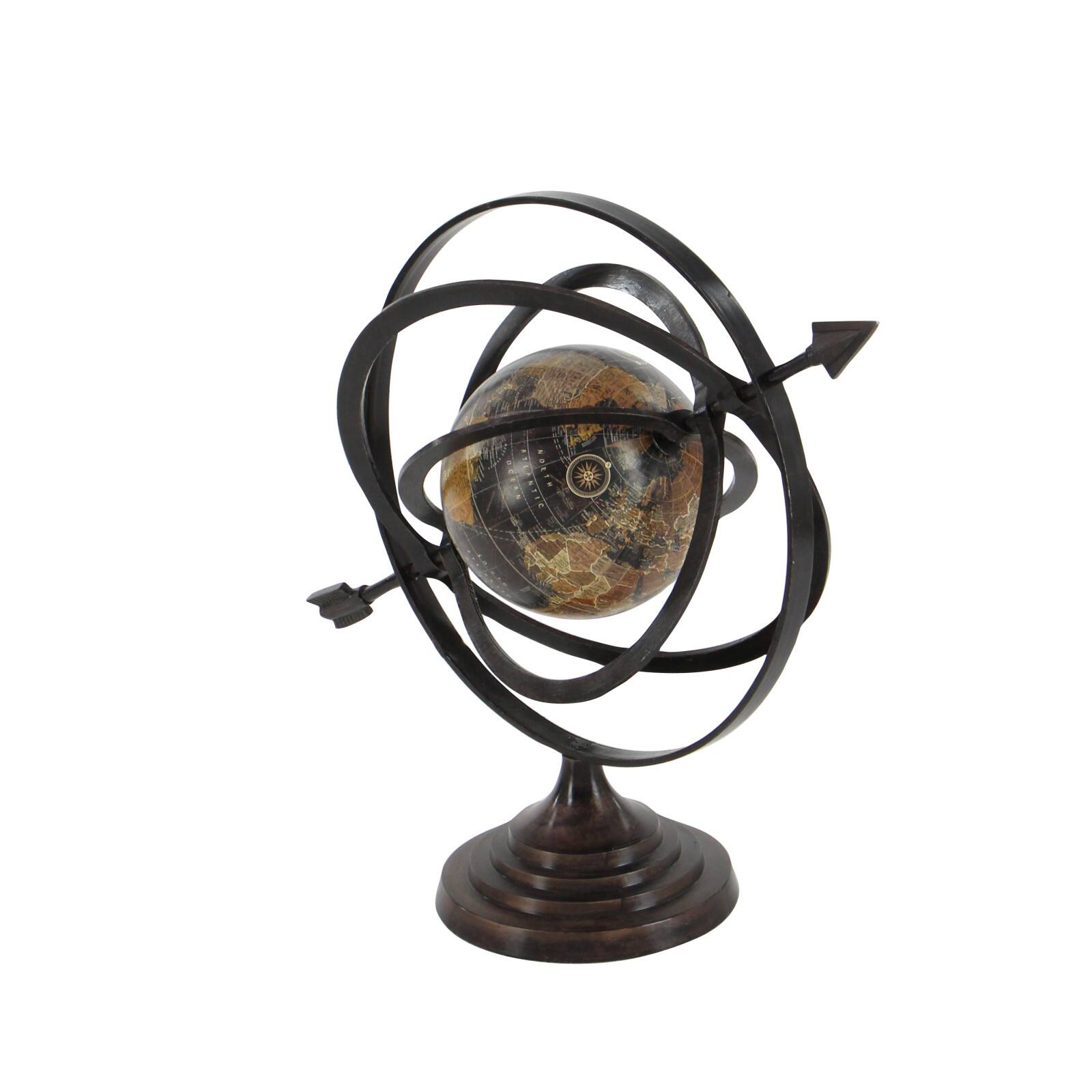 Black Aluminum Industrial Globe