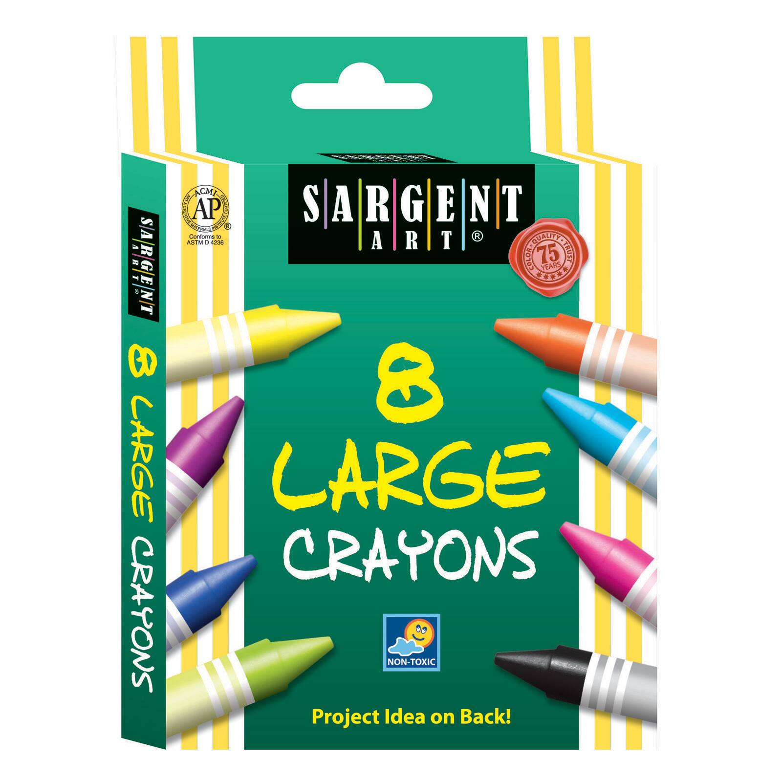 36 Packs: 8 ct. (288) Sargent Art&#xAE; Large Crayons