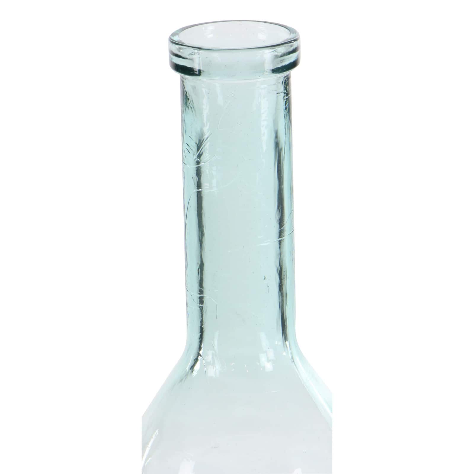 30&#x22; Aquamarine Farmhouse Glass Vase
