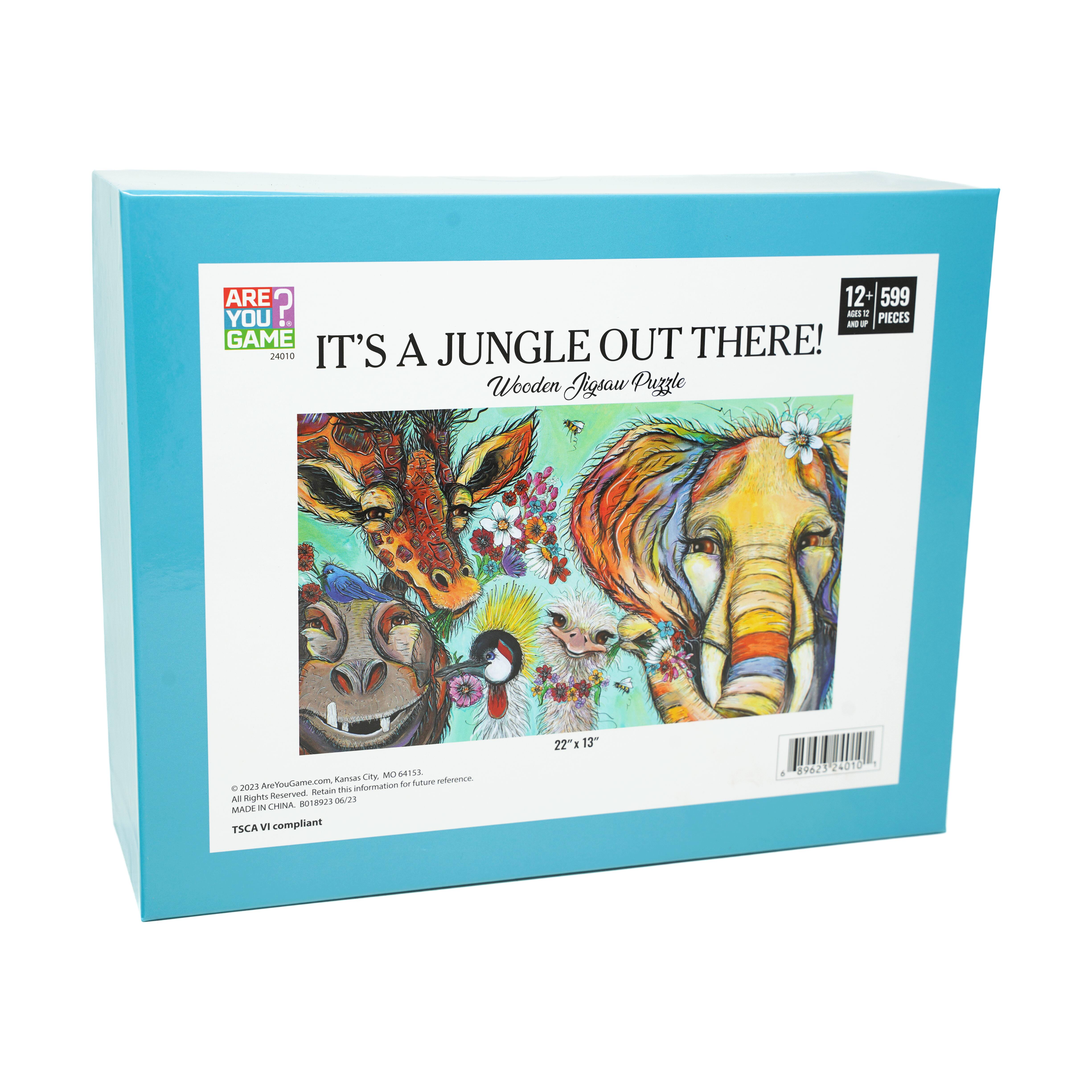 Wooden Jigsaw Puzzle - It's a Jungle Out There!: 599 Pcs