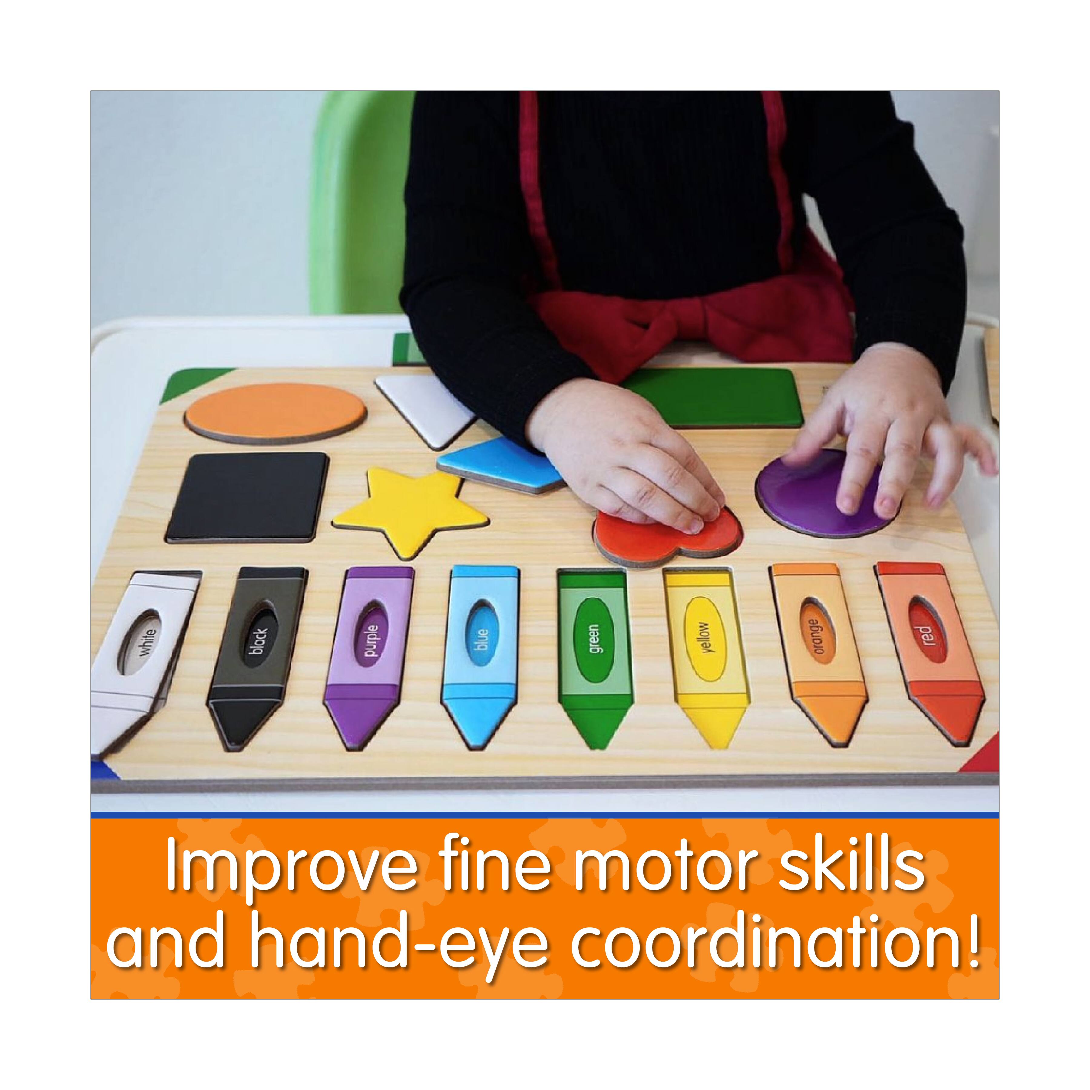 Lift & Learn Puzzle - Colors & Shapes: 16 Pcs