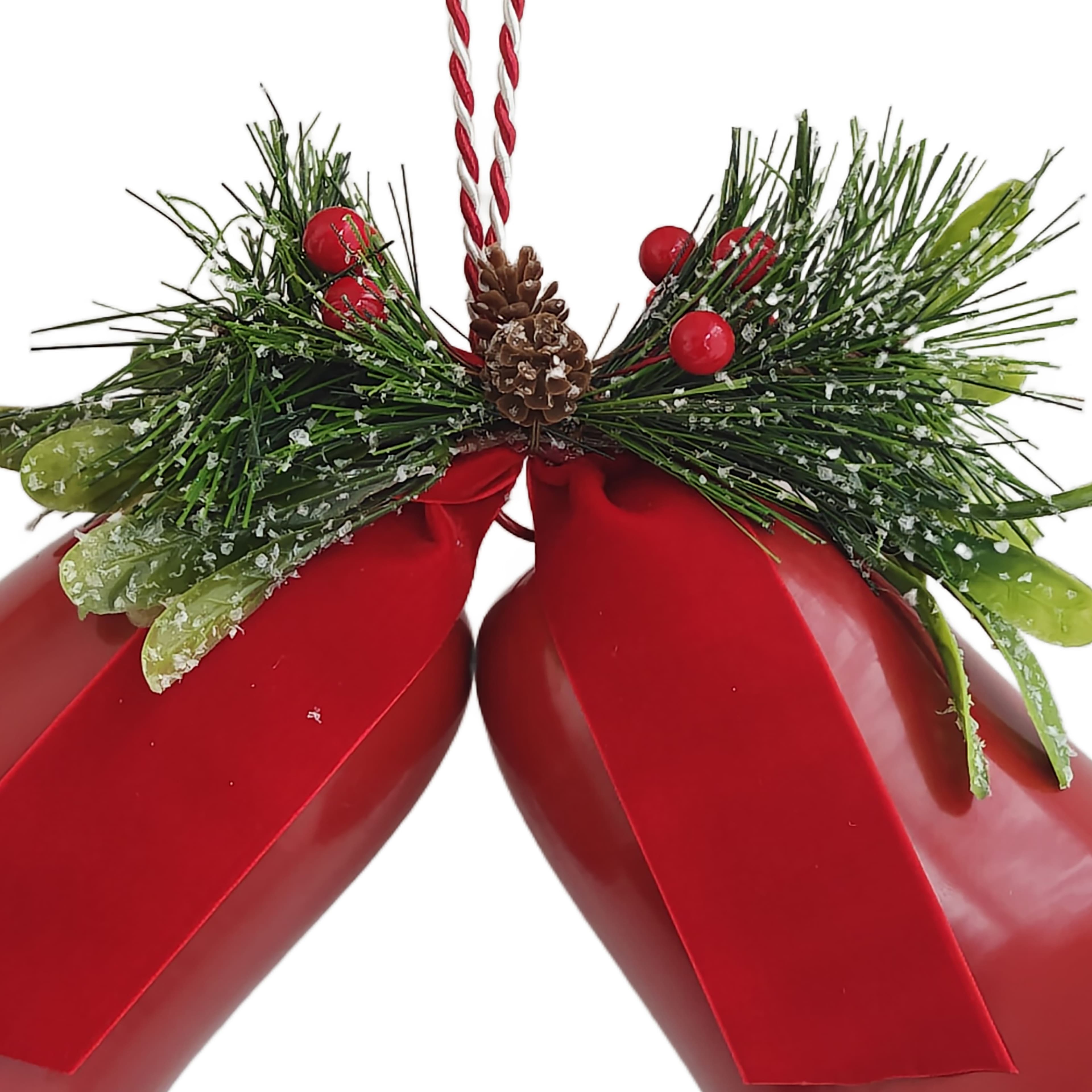 11.5&#x22; Hanging Double Bell D&#xE9;cor by Ashland&#xAE;