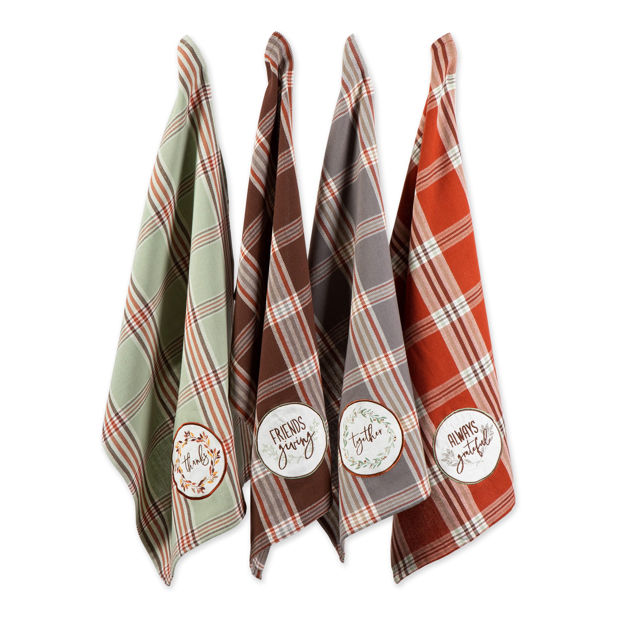 DII® Plaid Thanksgiving Cozy Picnic Dishtowel Set