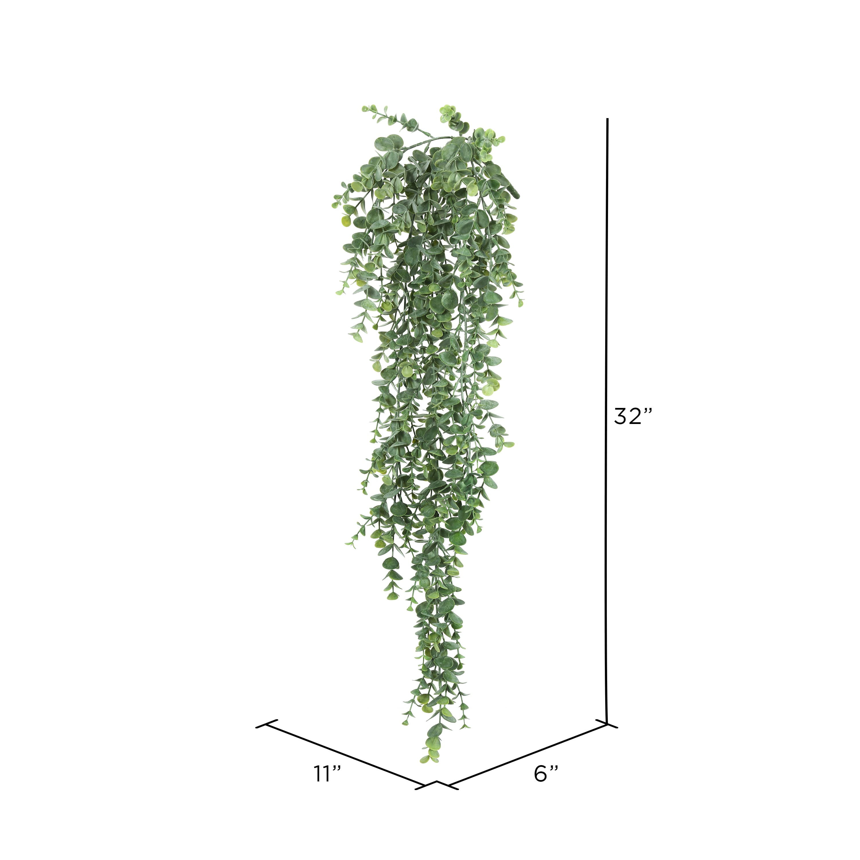 2.5ft. Green Hanging Mini Leaf Eucalyptus Bushes, 2ct.