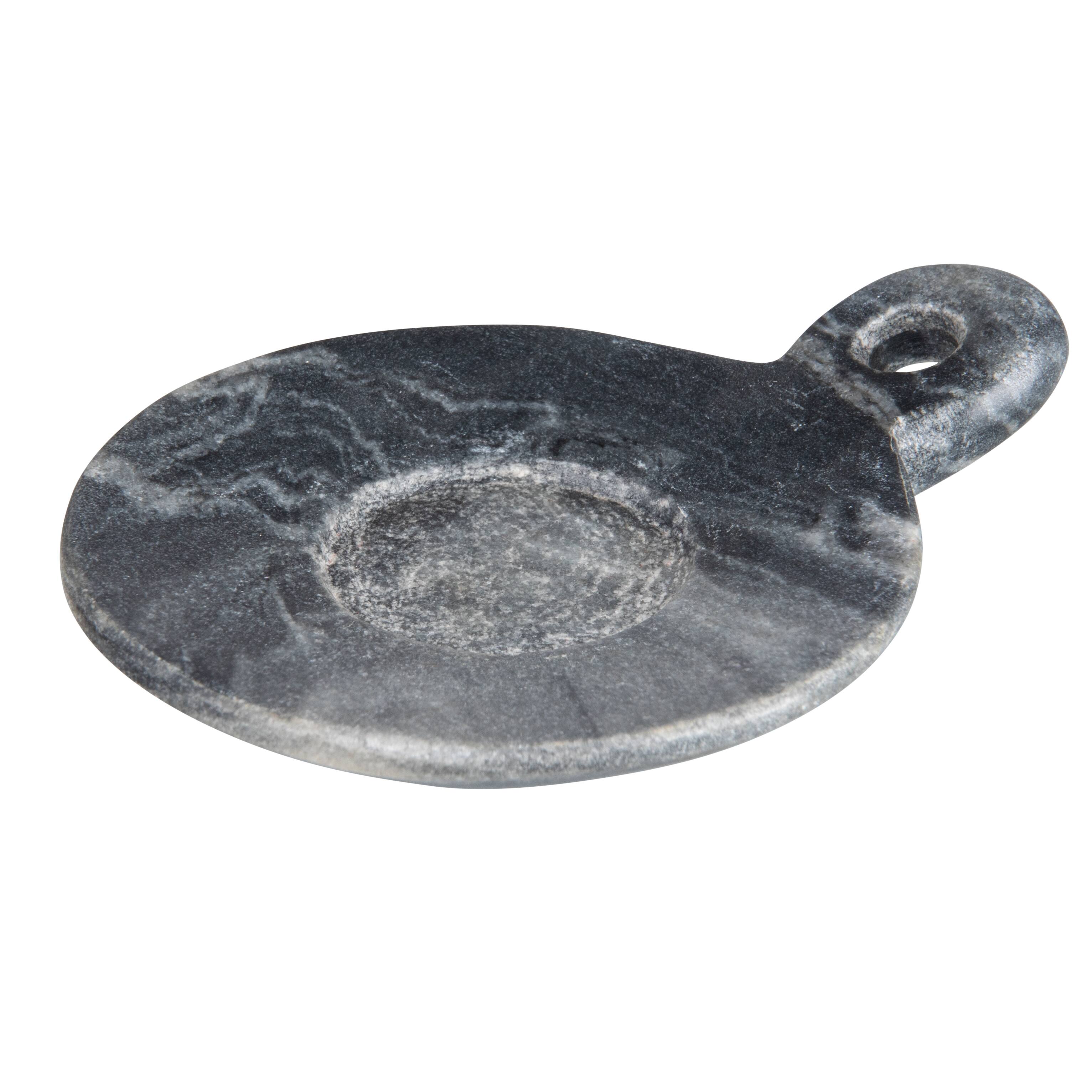 Hello Honey® Hand-Carved Marble Dish with Handle